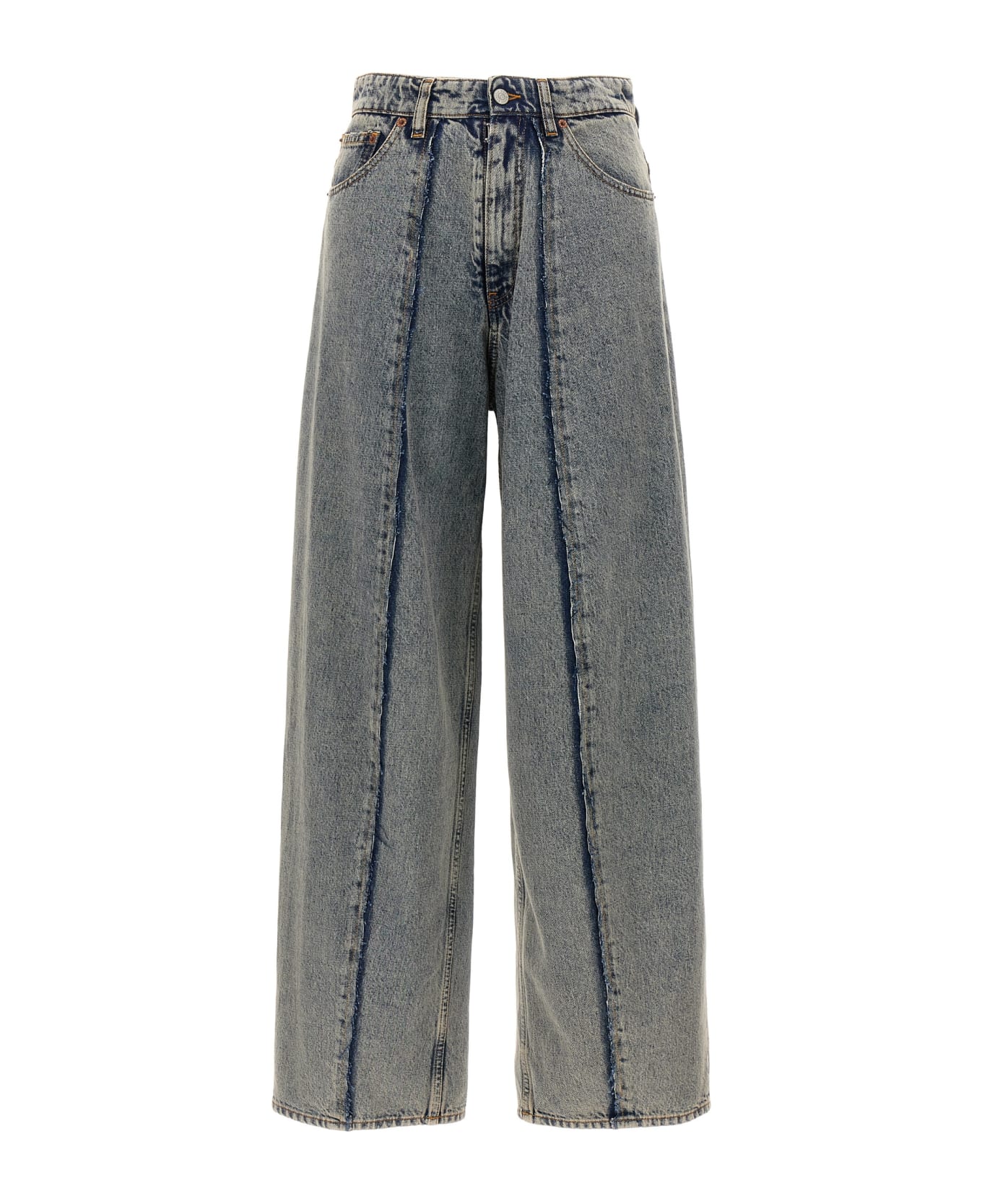 MM6 Maison Margiela Wide Leg Jeans - Blue