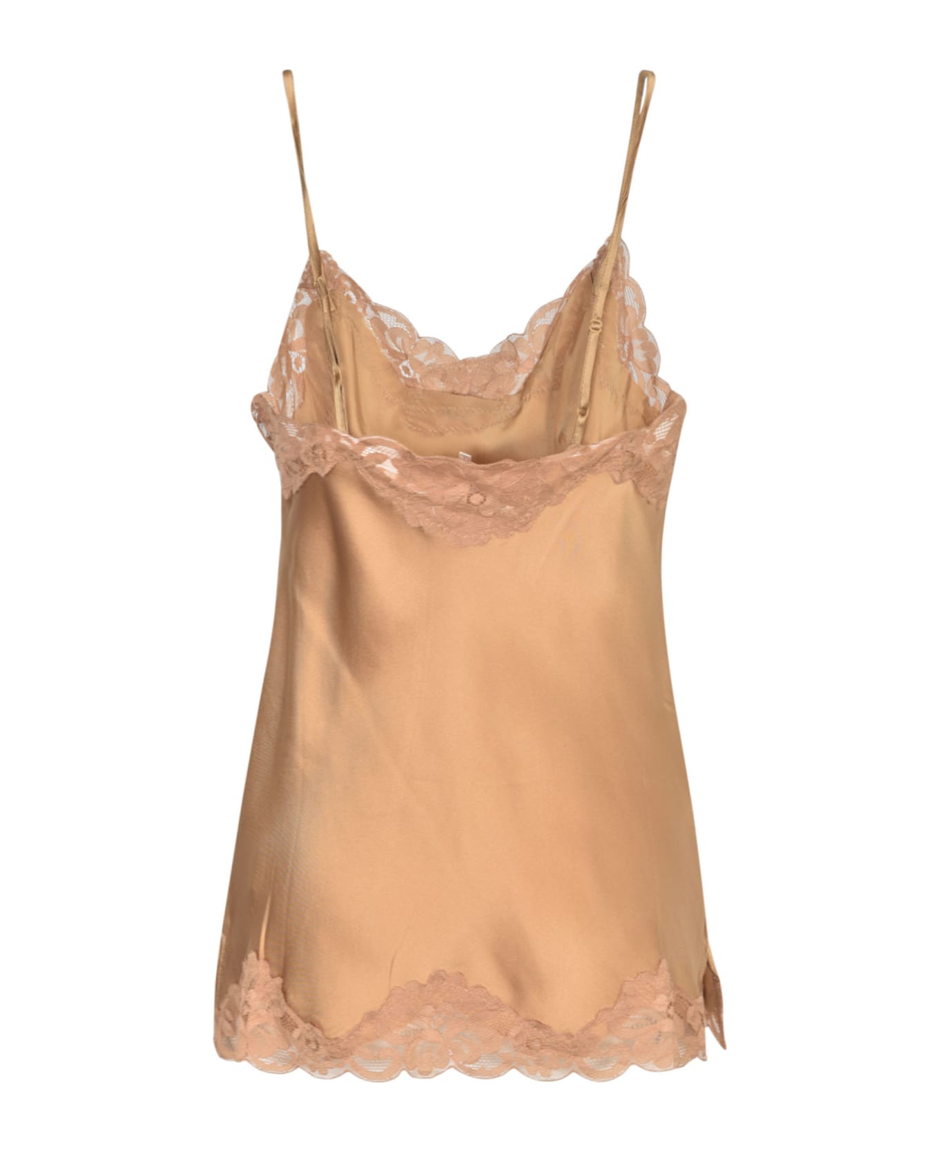 Gold Hawk Laced Top - FALL CAMEL