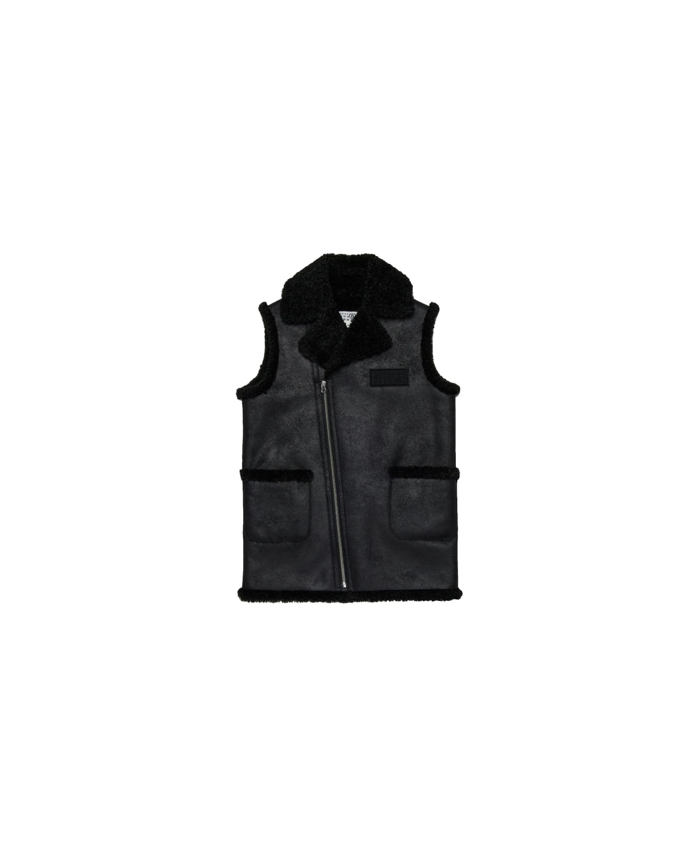 MM6 Maison Margiela Jacket With Logo - BLACK