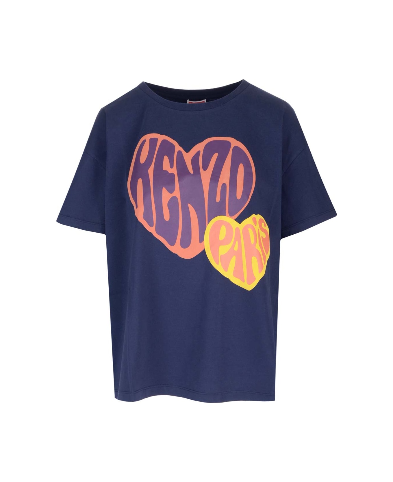 Kenzo T-shirt With Logo - Blue Tシャツ