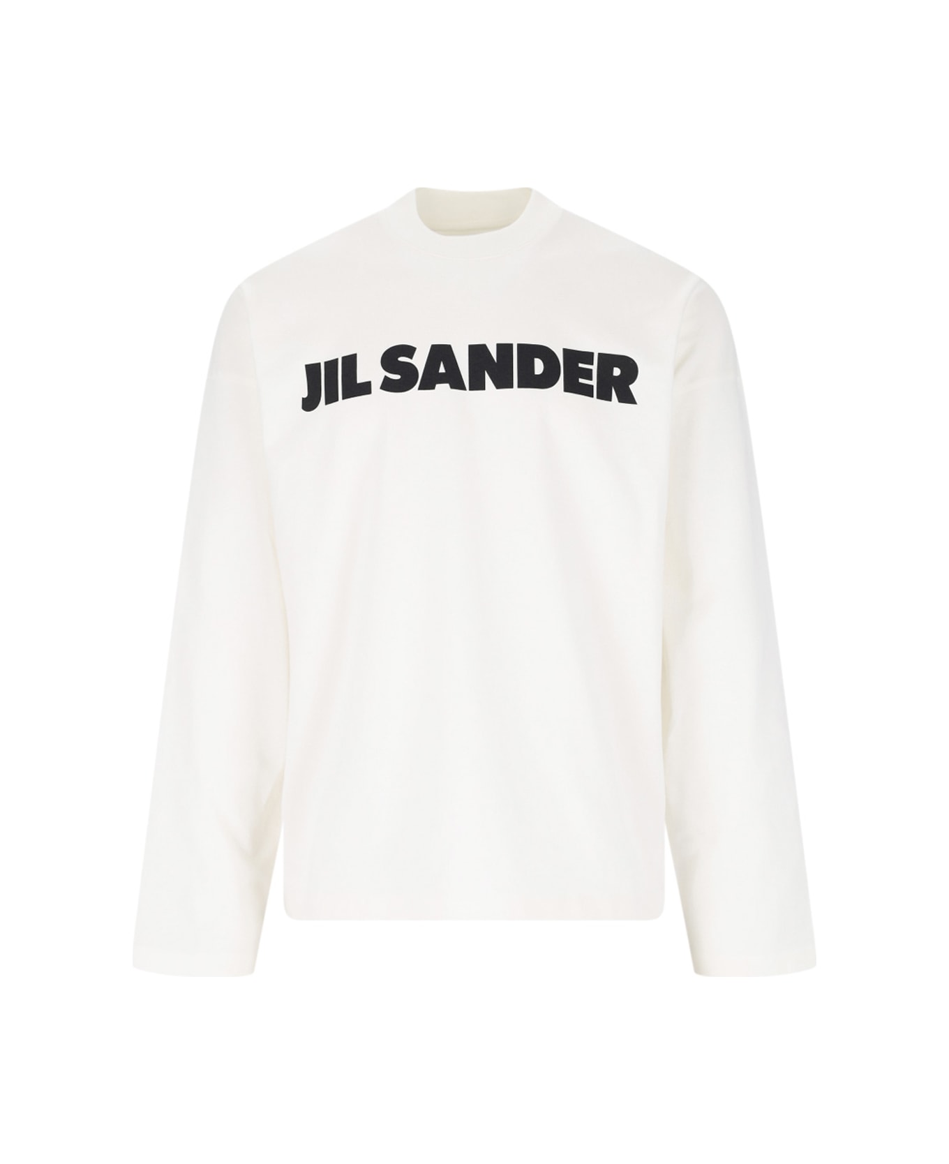 Jil Sander Logo Crewneck Sweatshirt - WHITE