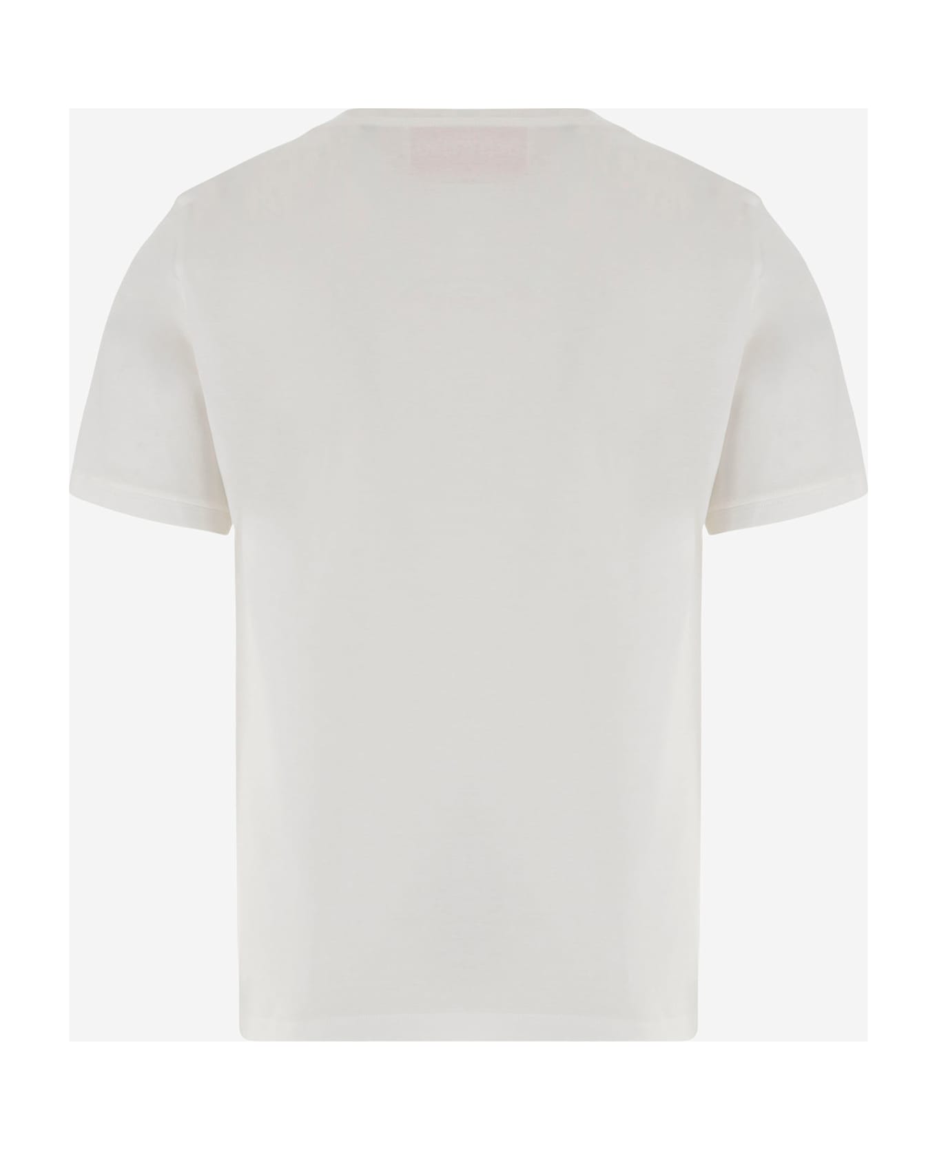 Vlogo Signature Cotton T-shirt - Thumbnail 3