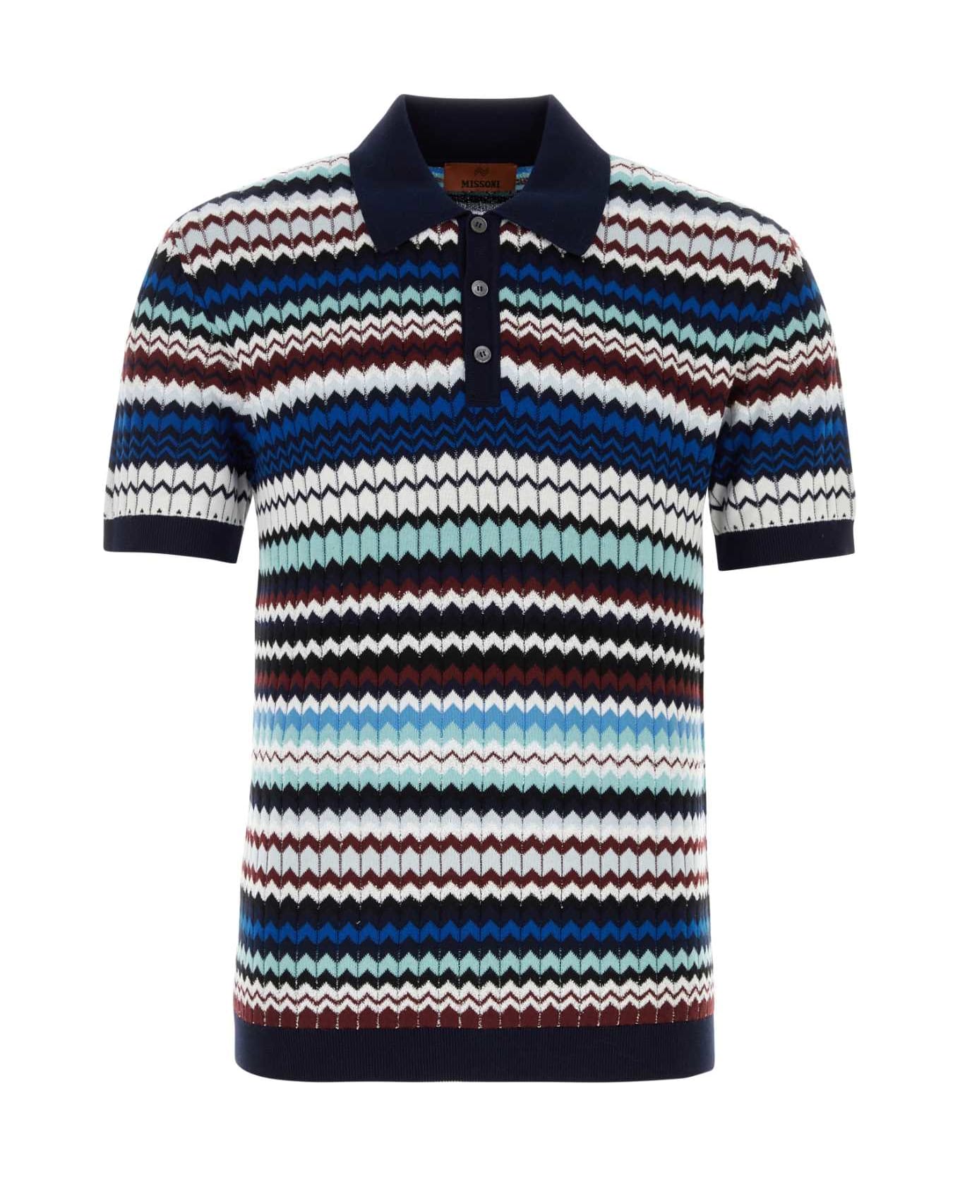 Missoni Embroidered Cotton Polo Shirt - S72EY