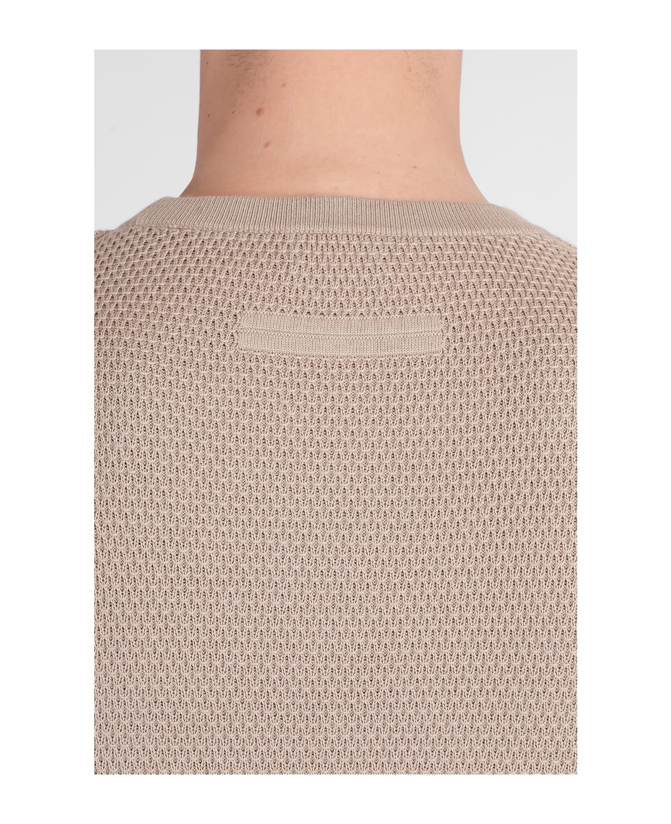 Zegna T-shirt In Taupe Cotton - taupe