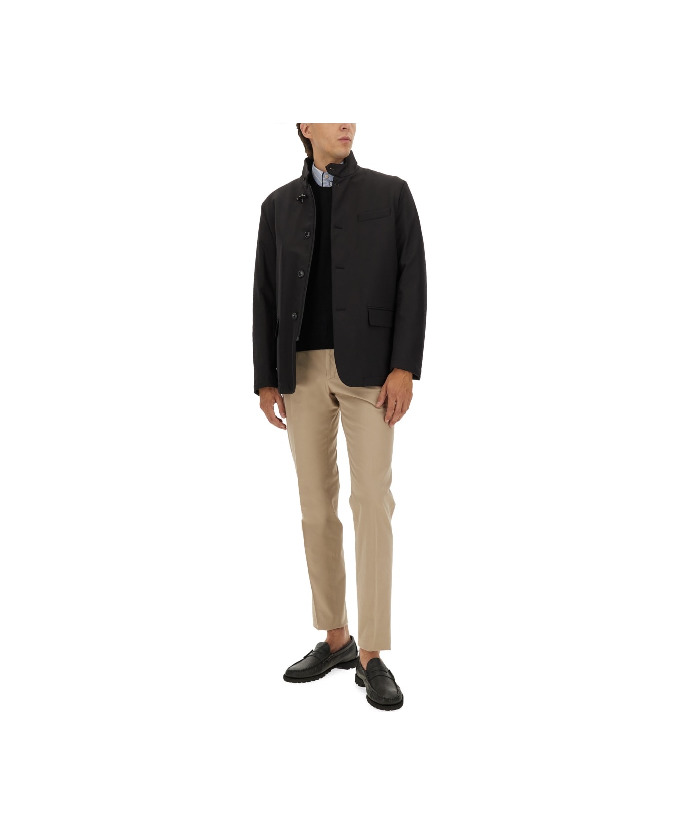 Fay Jacket With Hook - BLACK