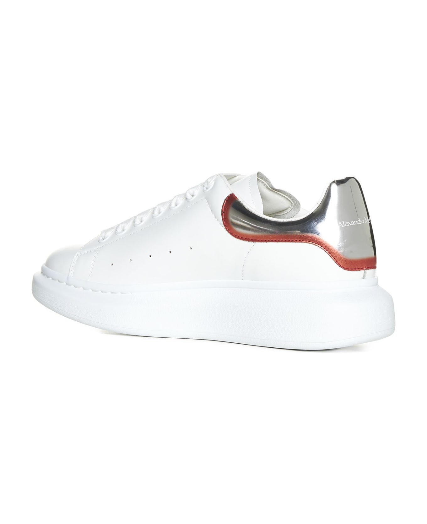 Alexander McQueen Sneaker Larry - White/sil./lust Read スニーカー