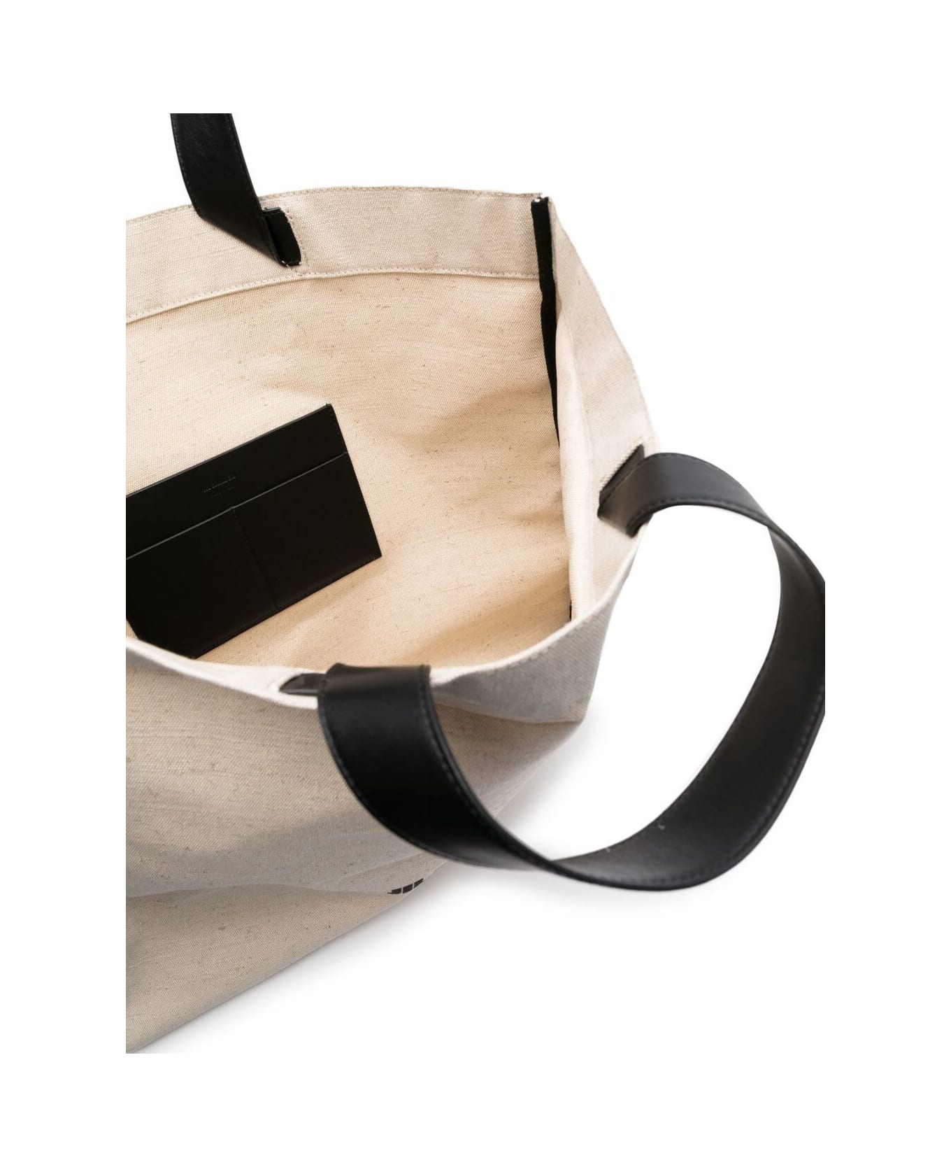 Jil Sander White Tote Bag With Logo Print In Canvas Man - White