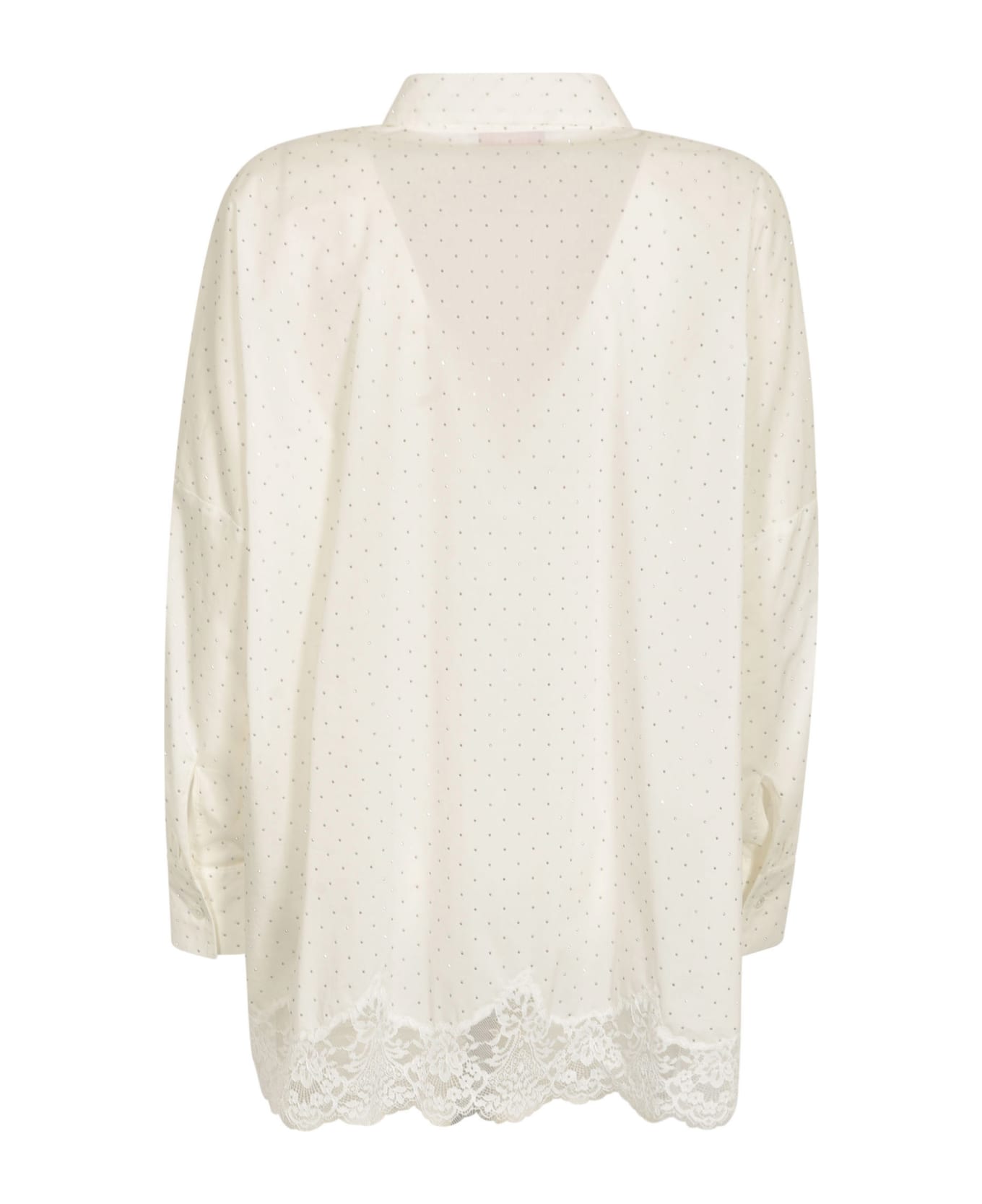 Ermanno Firenze Embellished Long-sleeved Shirt - Off-White