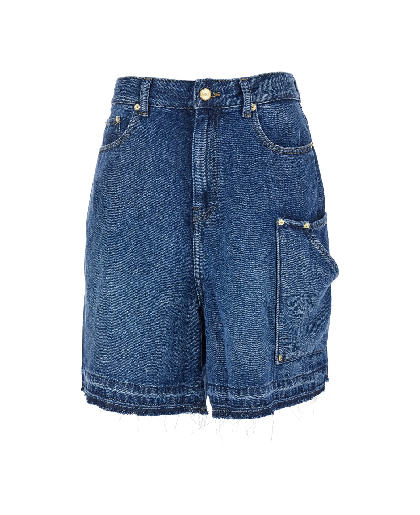 Ganni Denim Shorts - Blu