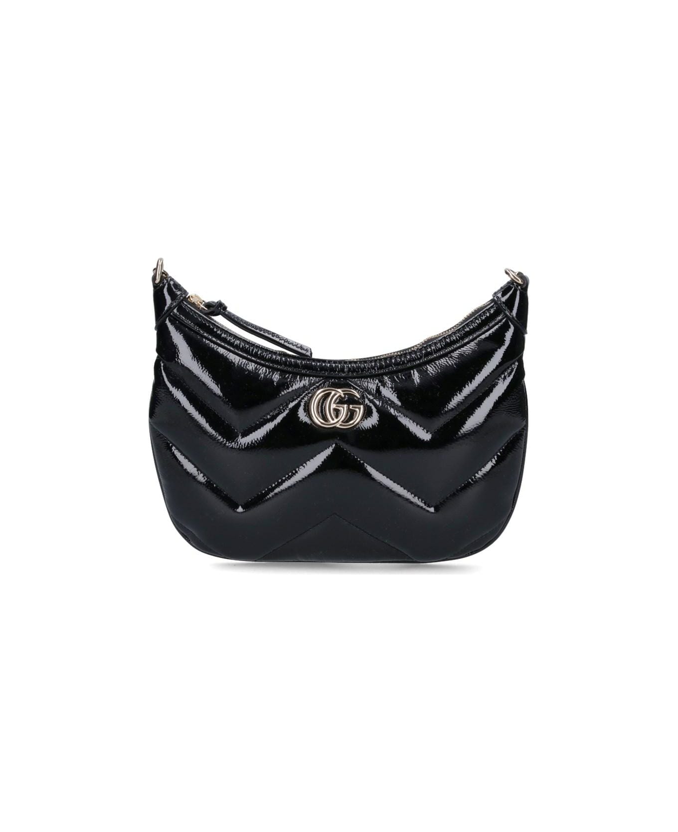 Gucci 'gg Marmont' Small Shoulder Bag - Black