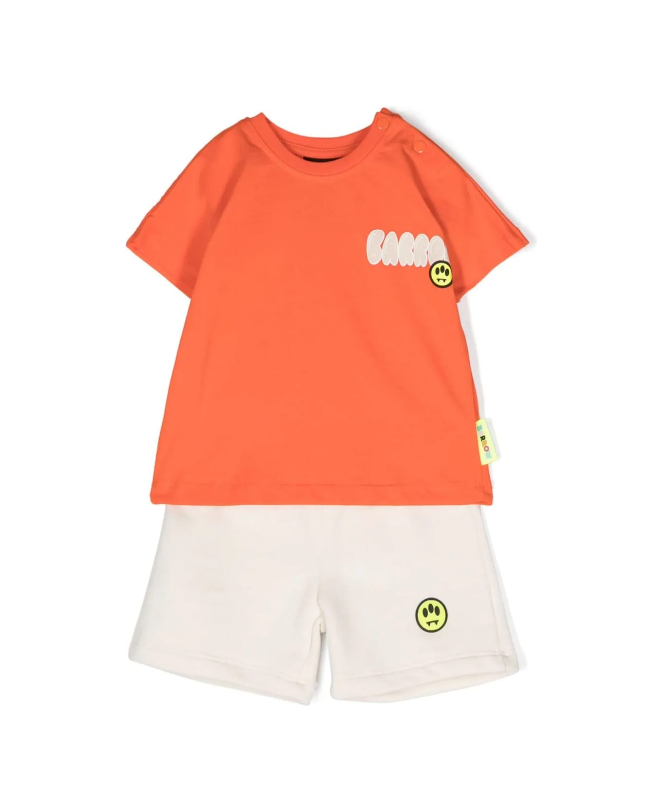 Barrow Set Shorts E T-shirt - Arancione