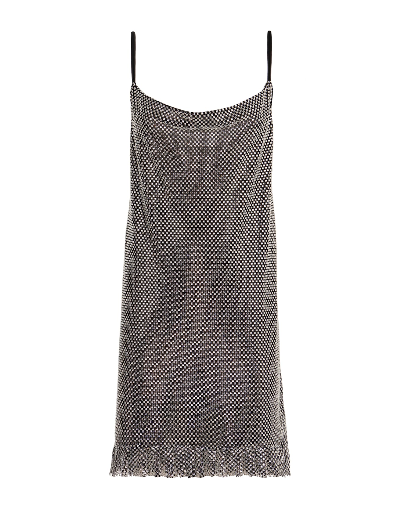 Philosophy di Lorenzo Serafini Rhinestone Mini Dress - silver