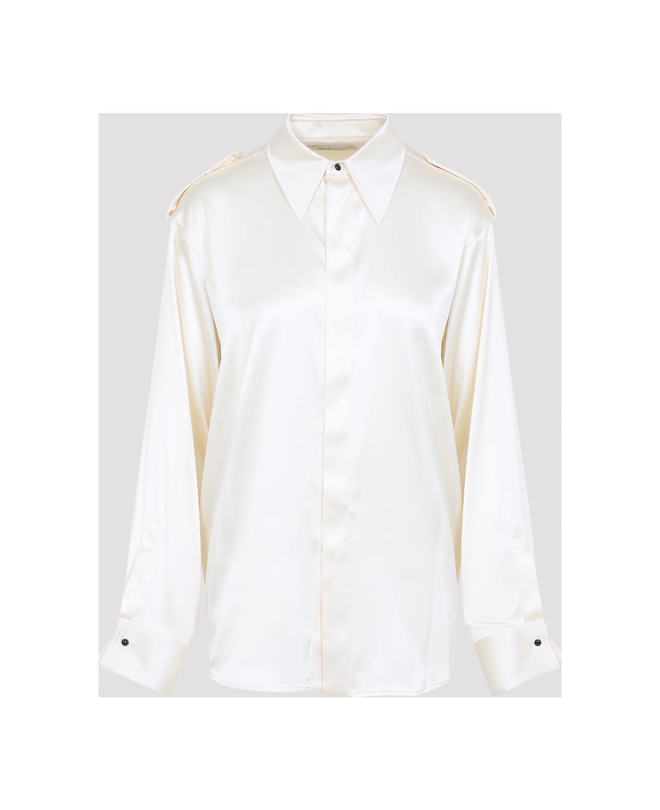 Phoebe Philo Liquid Utility Shirt - Cr Cream