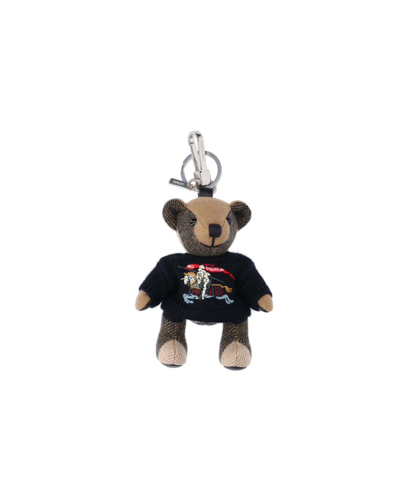 Burberry "thomas" Teddy Bear Keyring Charm - Blue