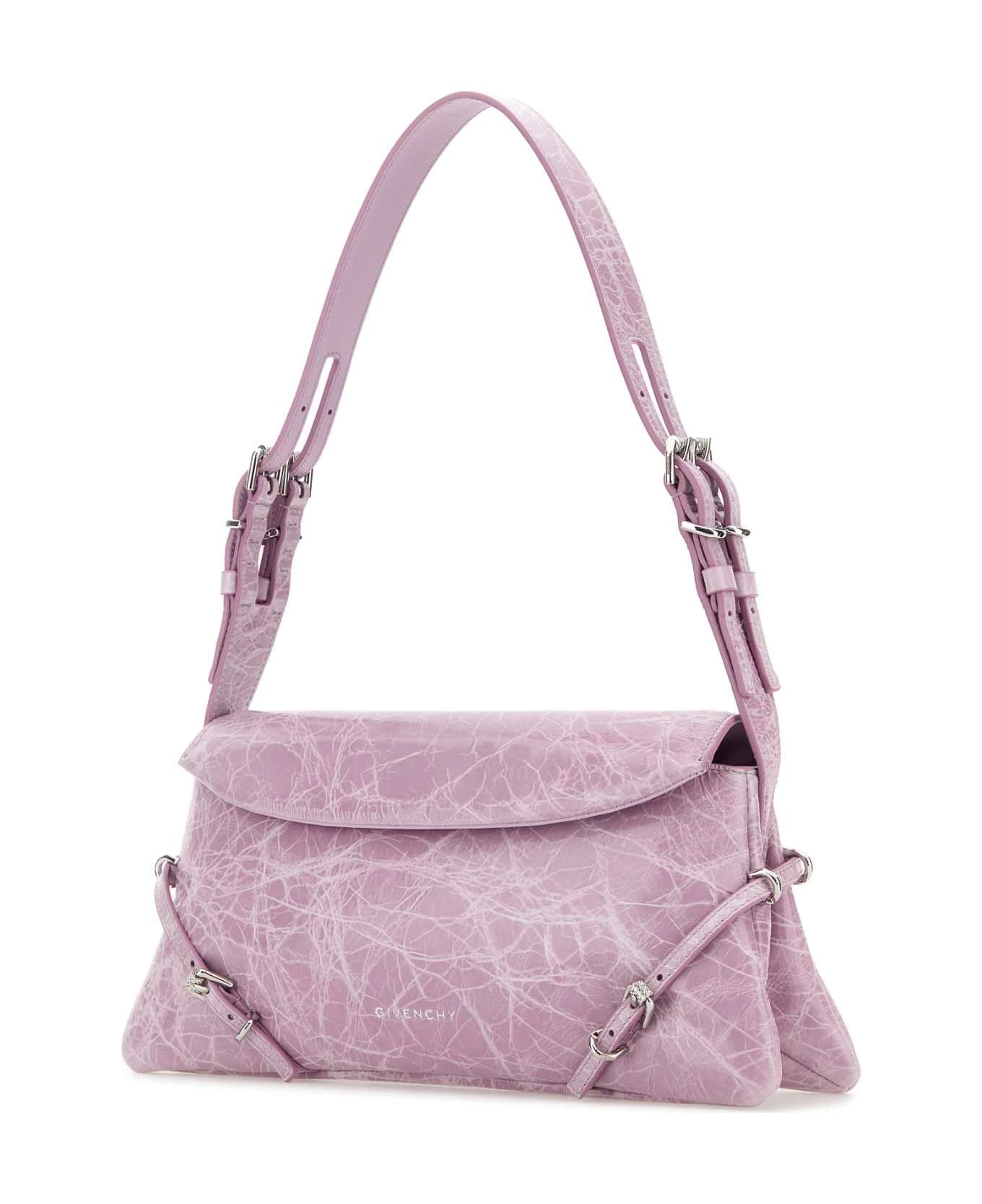 Givenchy Lilac Leather Pâ Tit Voyou Shoulder Bag - ORCHIDPURPLE