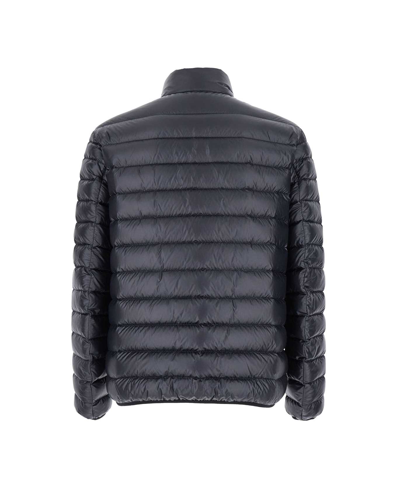 Givenchy Black High Neck Down Jacket With Logo Detail In Tech Fabric Man - Black