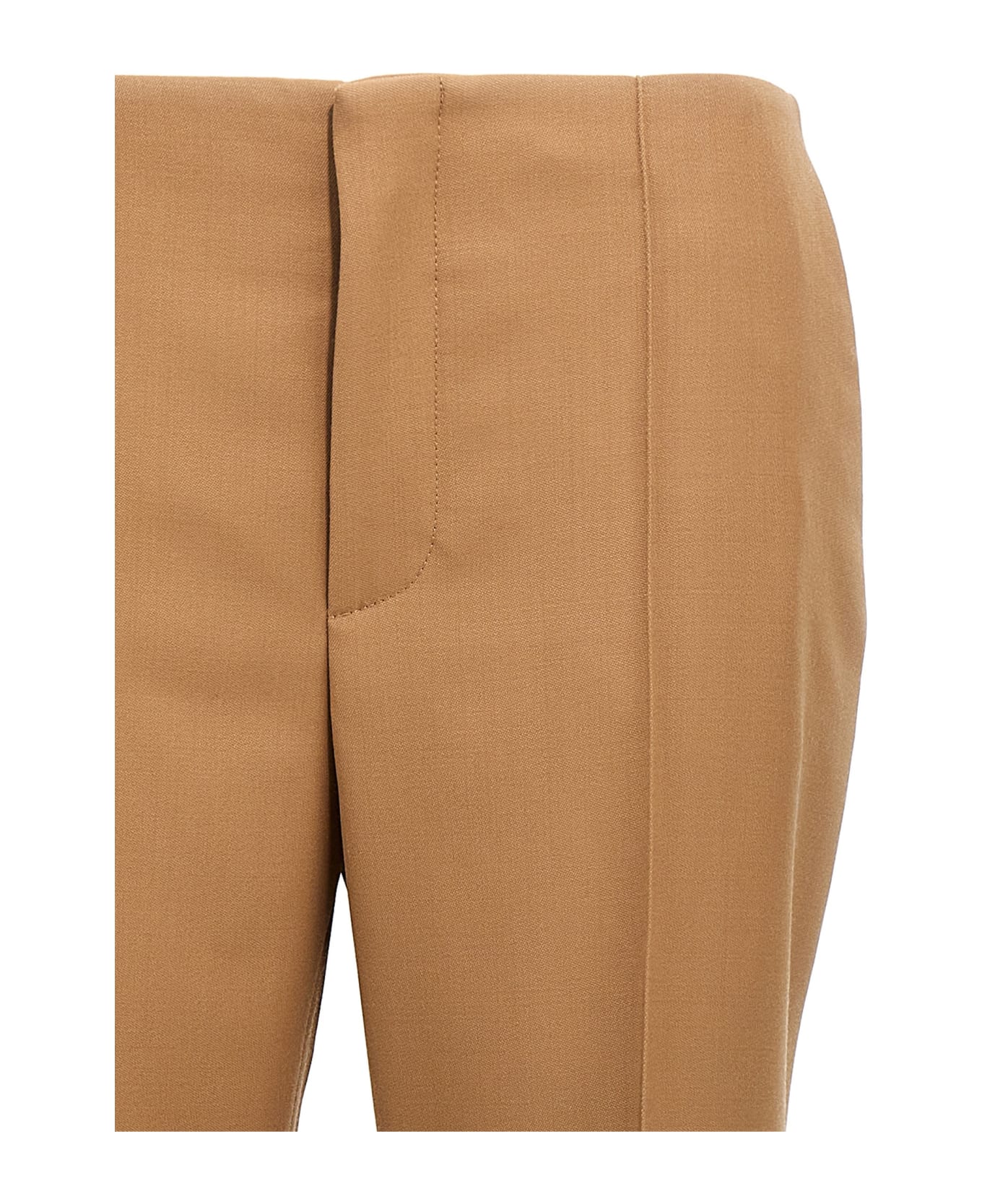 Chloé Asymmetrical Hem Pants - Brown