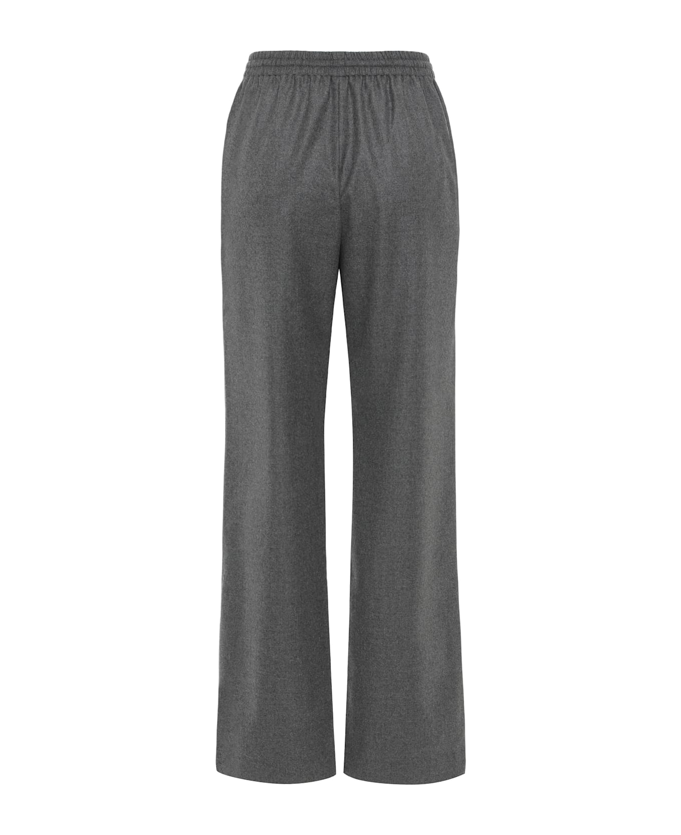 Celine Straight Jogging Pants In Flannel And Cashmere - grey