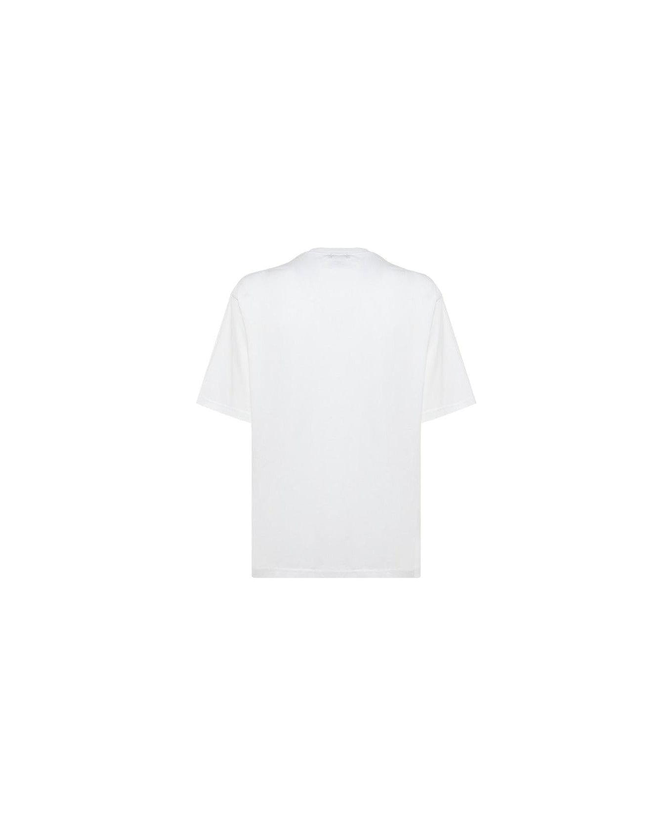 Acne Studios Face Printed Crewneck T-shirt - White