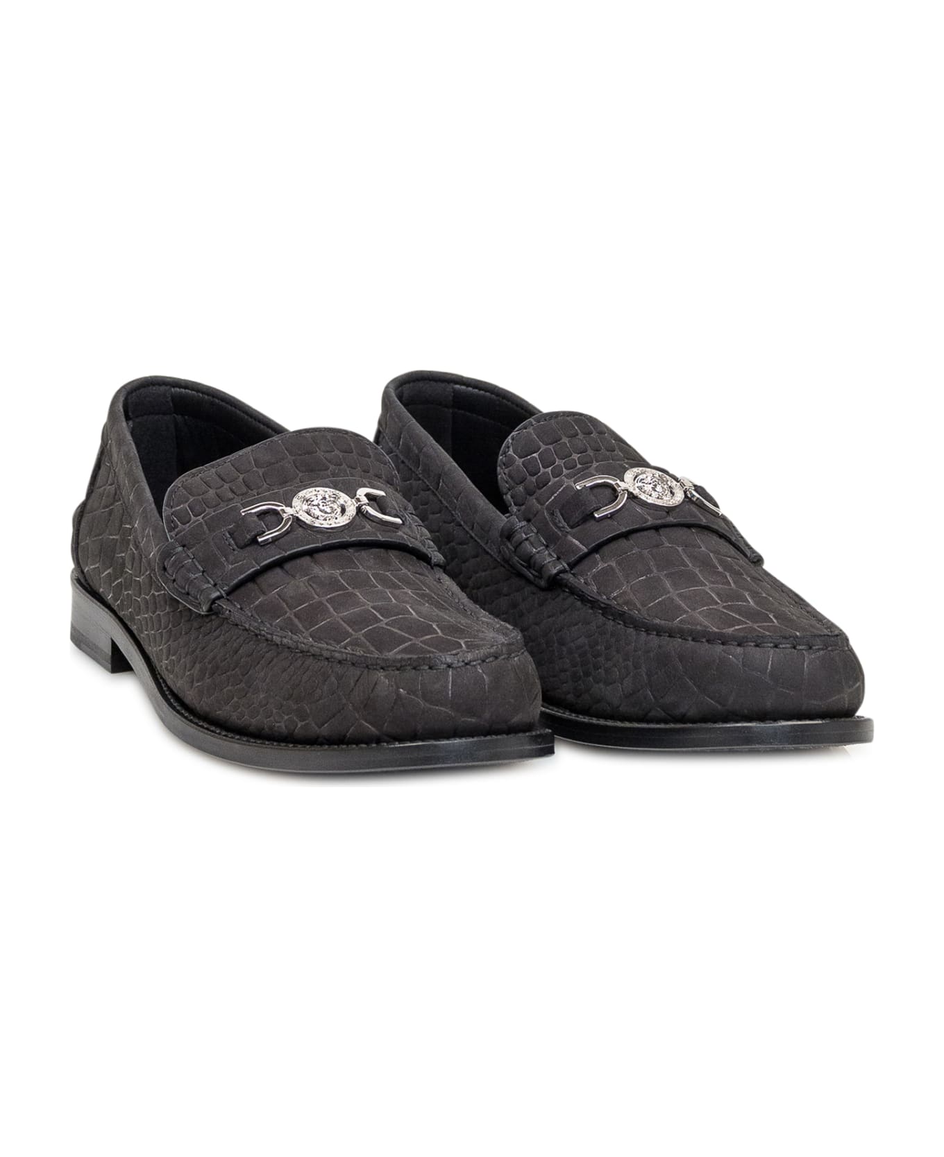 Versace Medusa '95 Loafers - BLACK-PALLADIUM