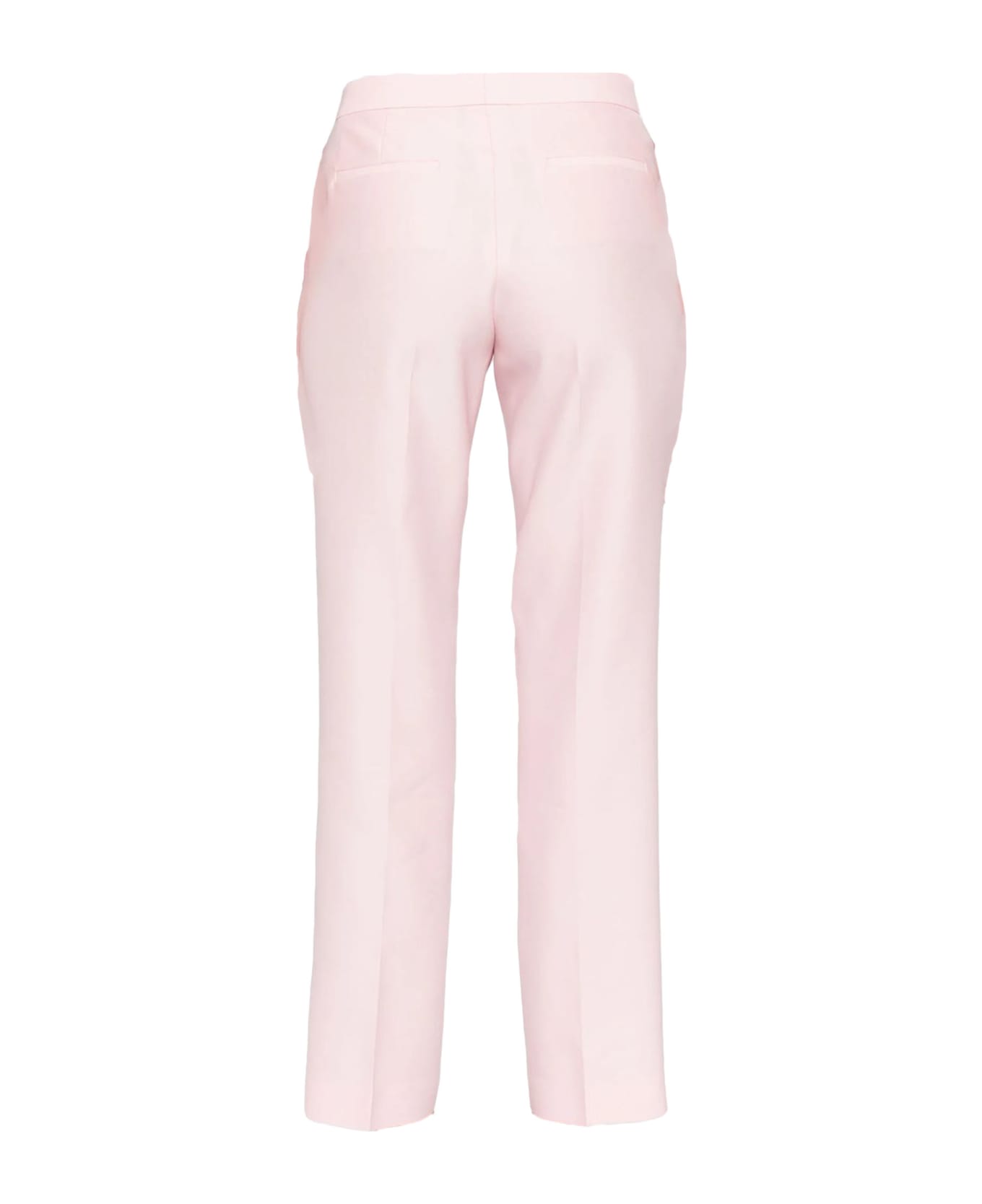 Fabiana Filippi Light Pink Virgin Wool-silk Blend Trousers - Pink