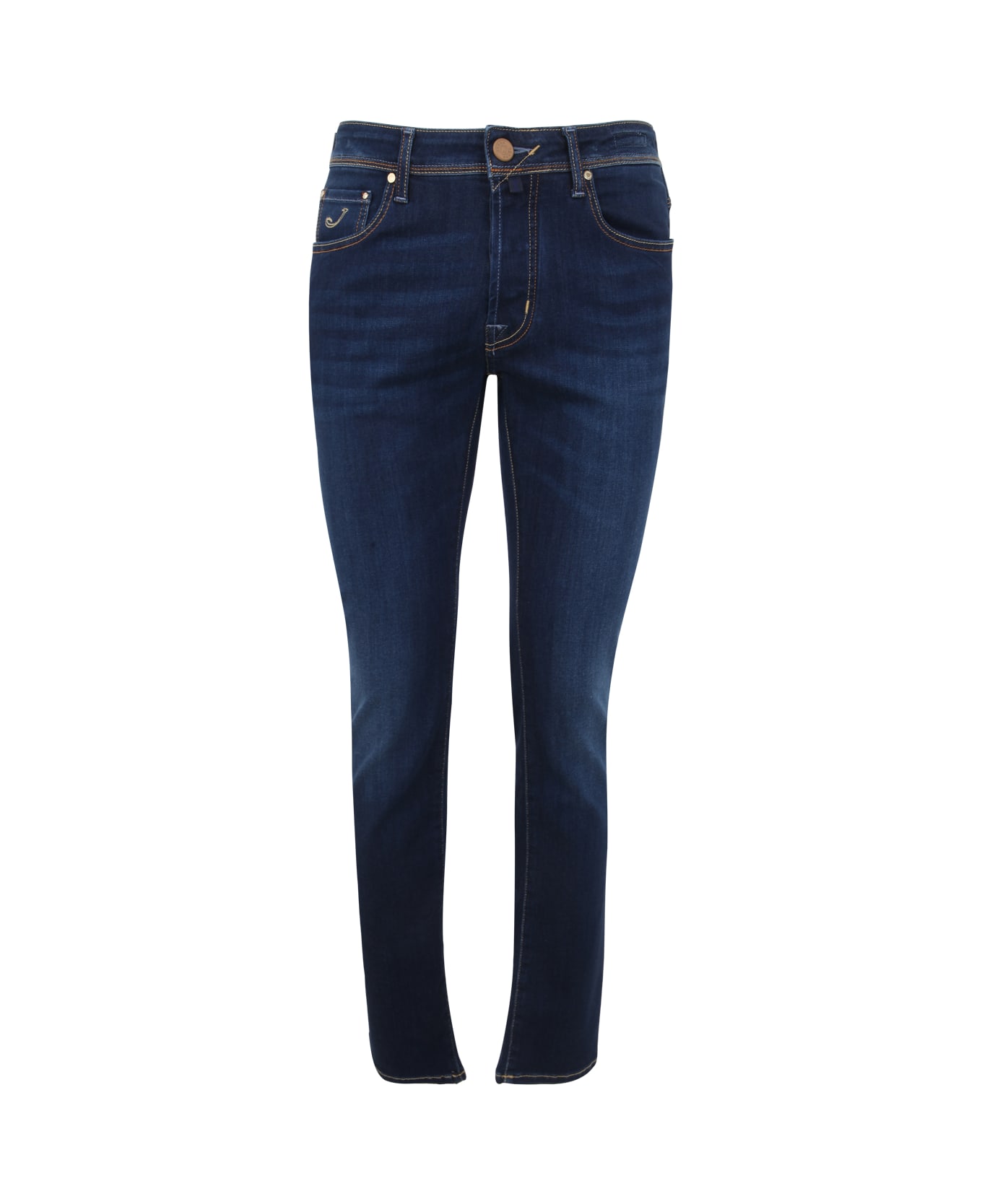 Jacob Cohen Bard Slim Fit Five Pocket Jeans - Denim