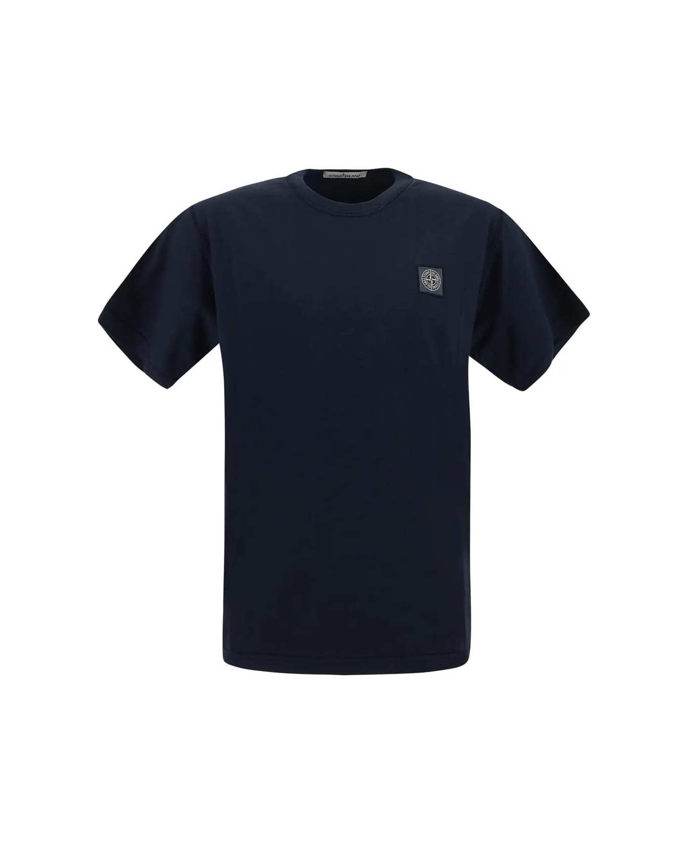 Stone Island Cotton T-shirt - Blu