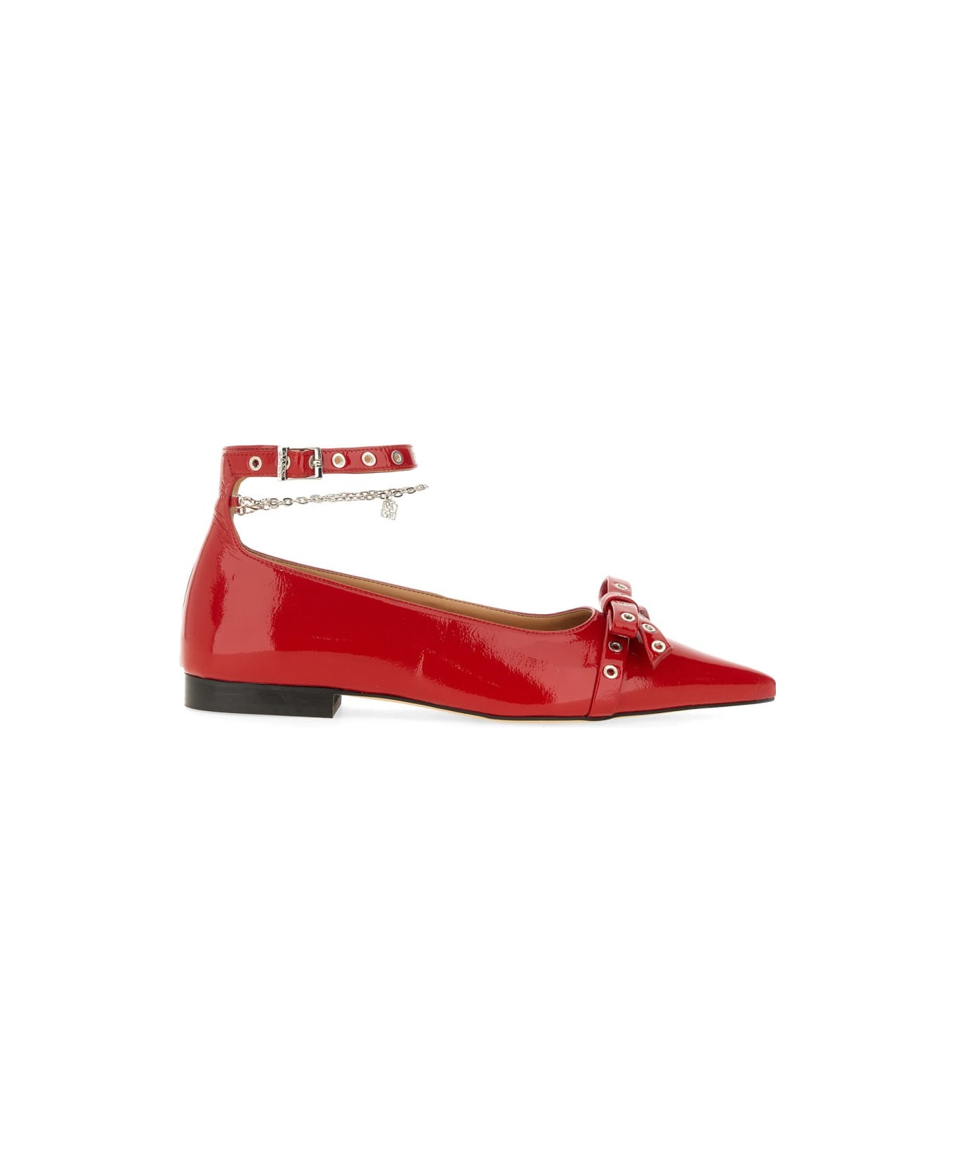 Ganni Jewel Ballerina - RED