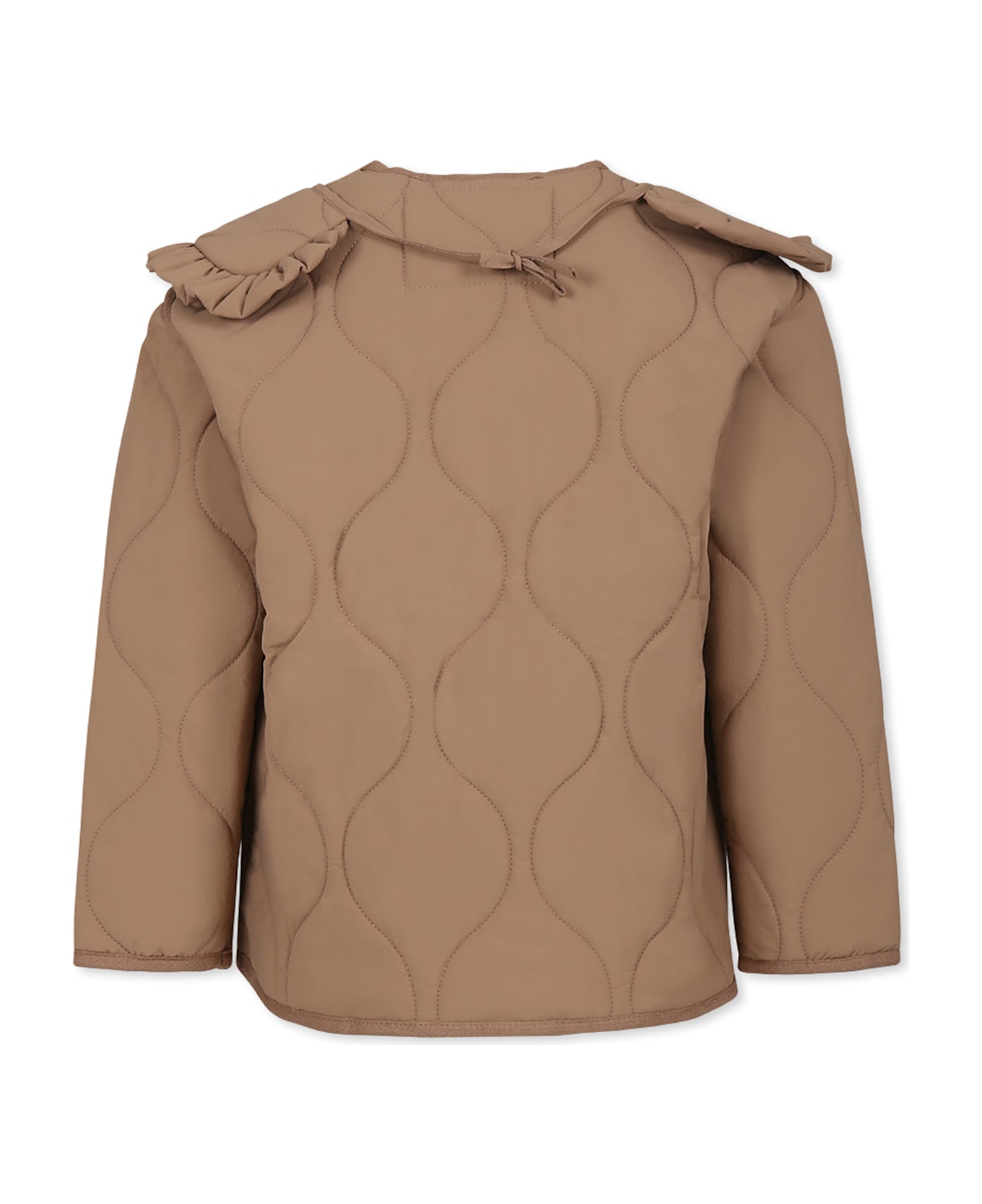 Molo Brown Down Jacket For Girl - Brown
