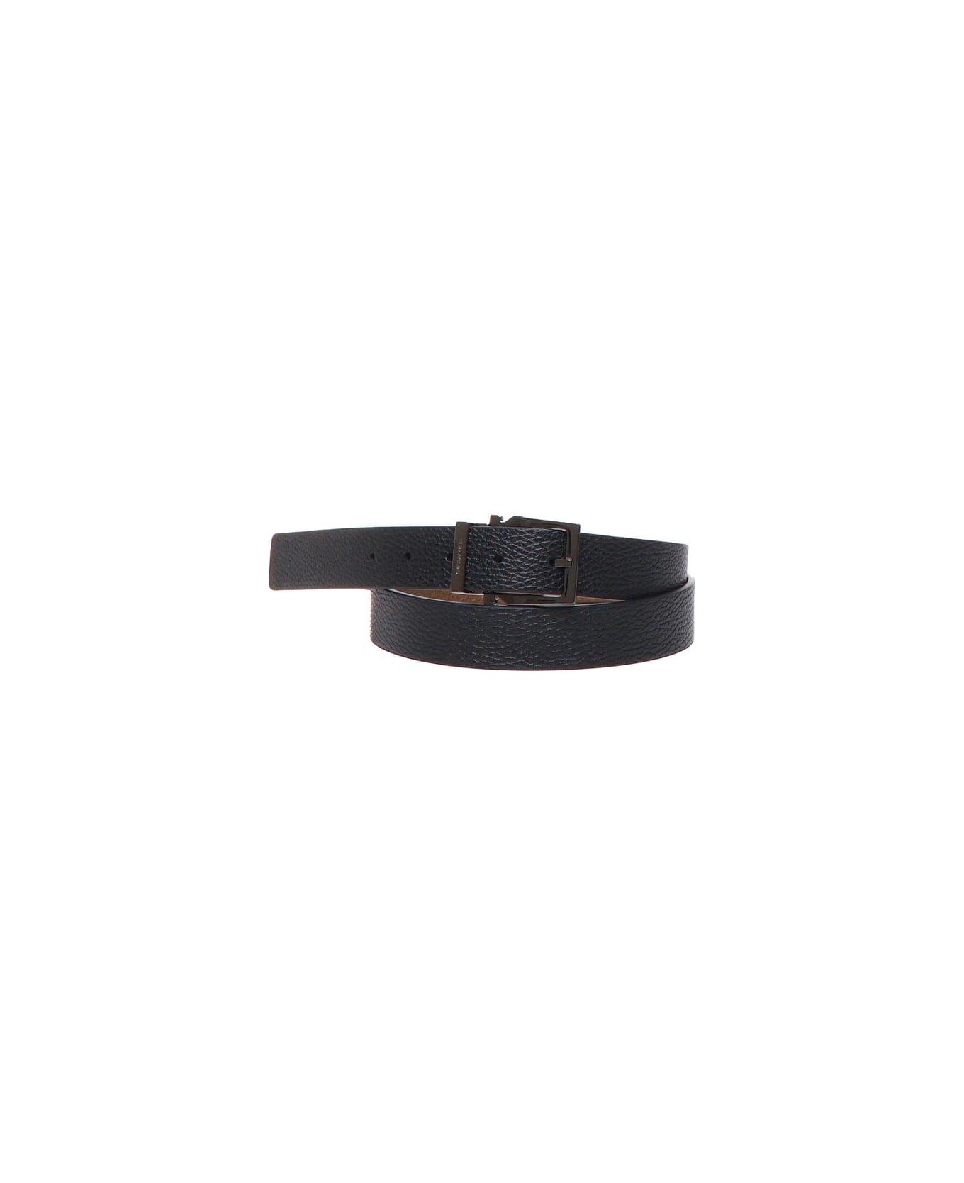 Ferragamo Reversible Belt - Black-brown