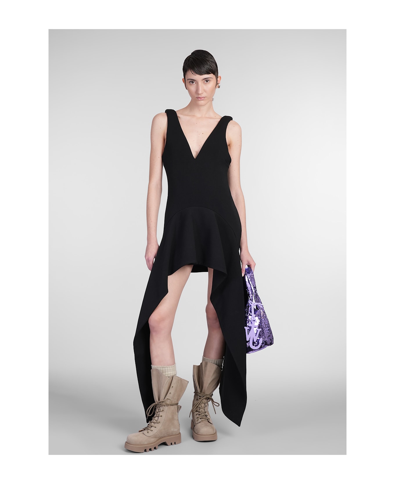 J.W. Anderson Dress In Black Polyester - BLACK