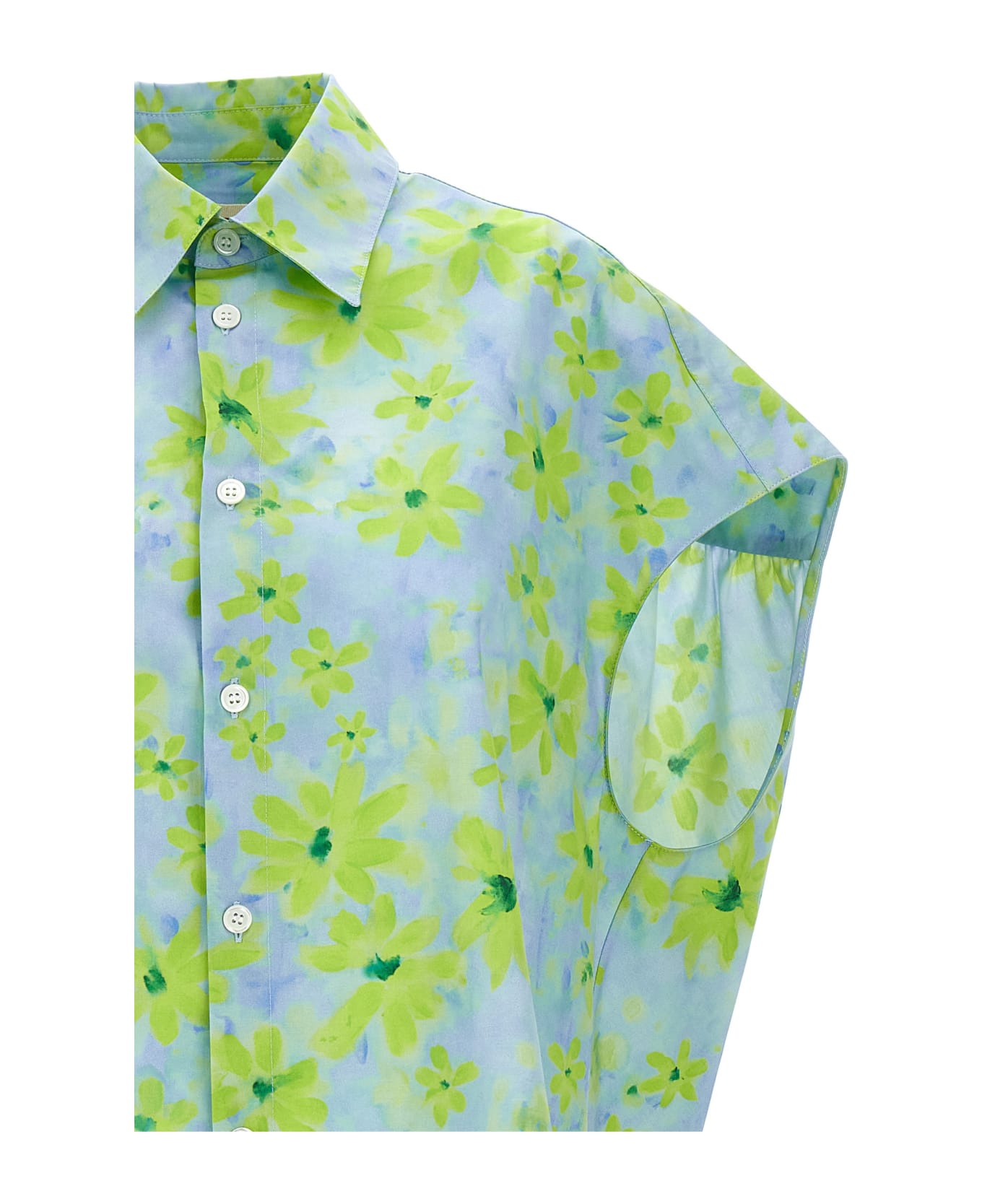 Marni Short Sleeves Oversize Pattern Shirt - MultiColour