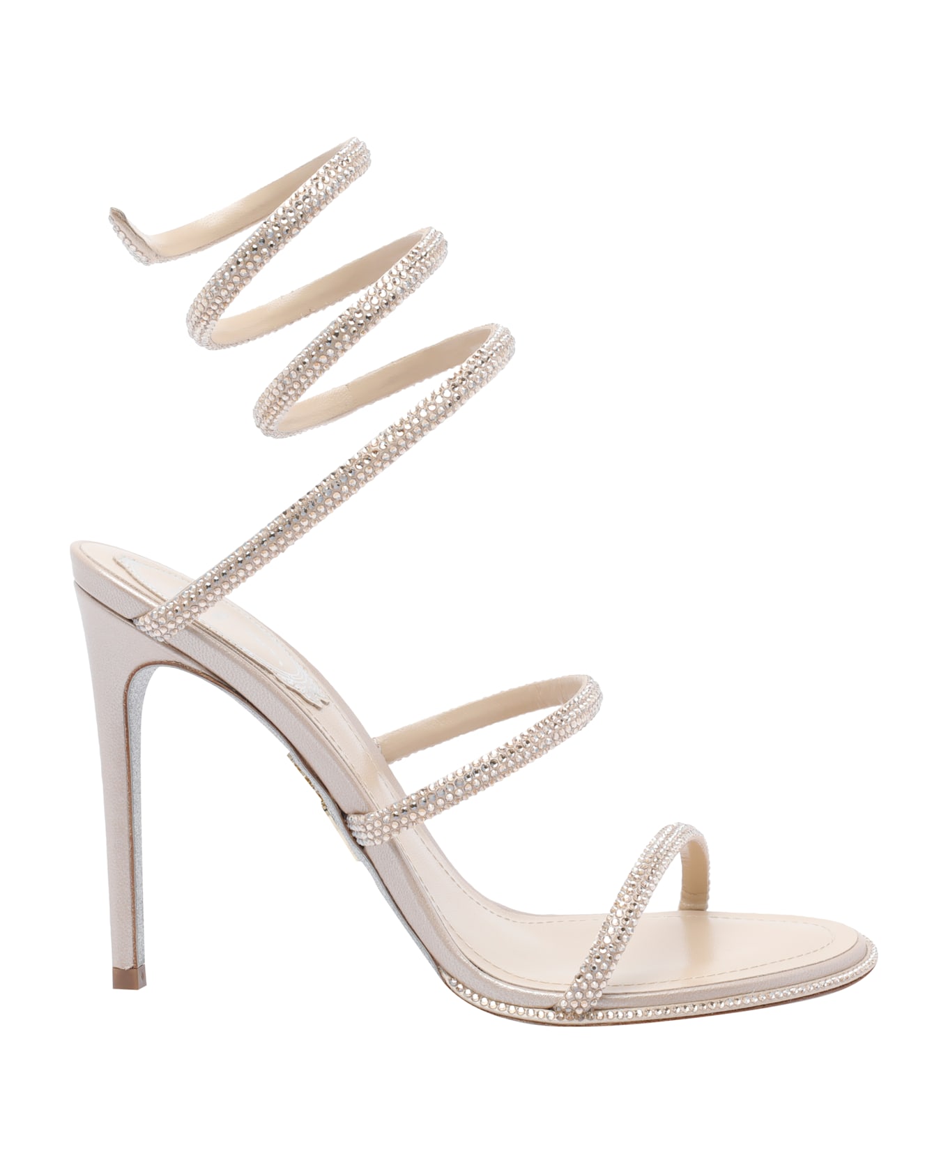 René Caovilla Cleo Pump Sandals - Beige