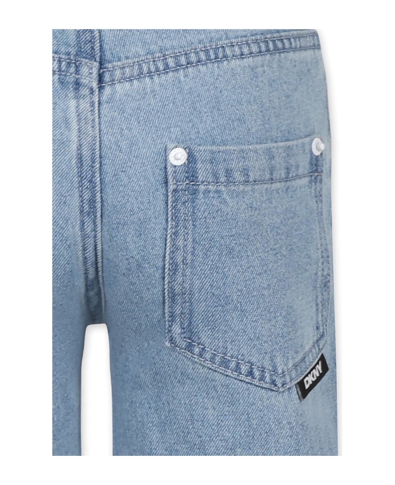 DKNY Denim Jeans For Girl With Sequins - Denim