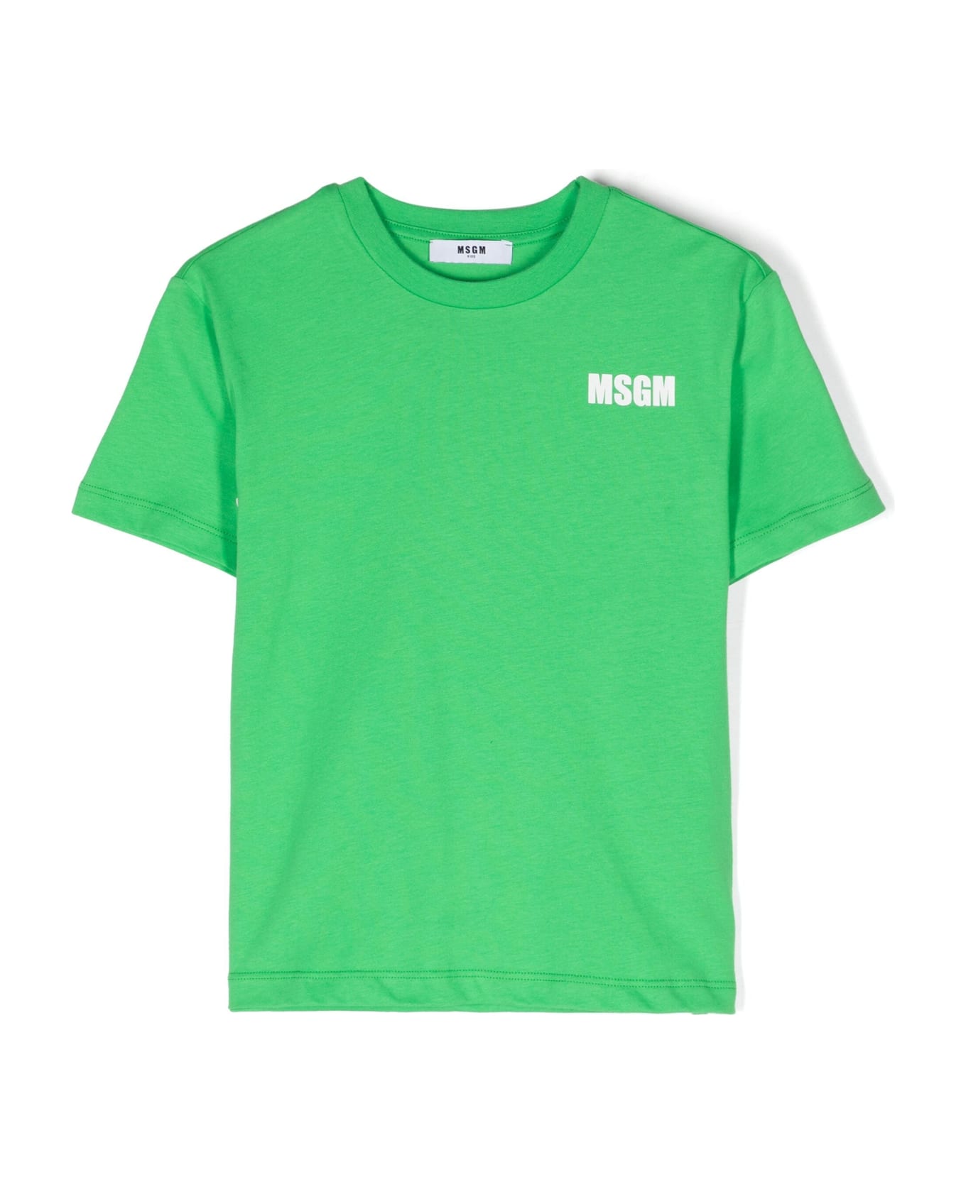 MSGM T-shirt Con Logo - Green