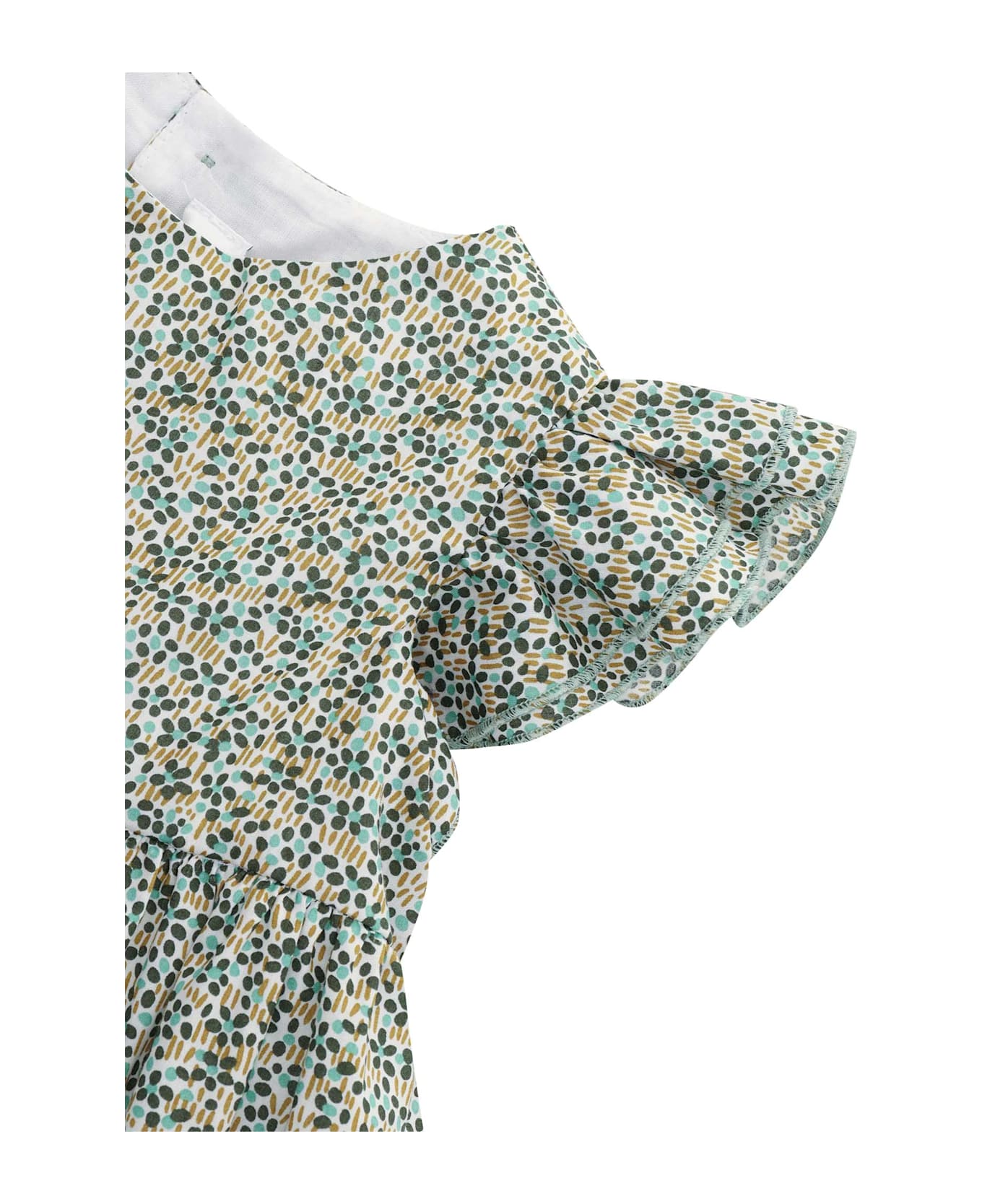 Il Gufo Short Sleeved Dress - GREEN