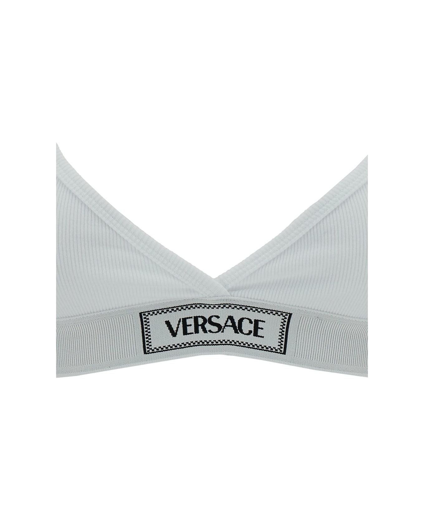 Versace Underwear Cotton Top - White