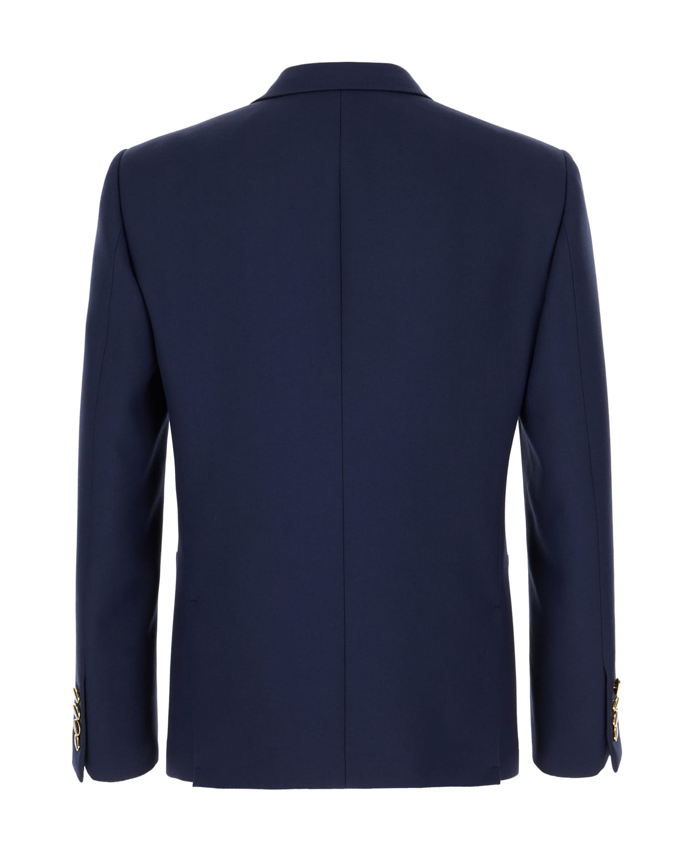 Valentino Garavani Navy Blue Wool Blazer - INDACO