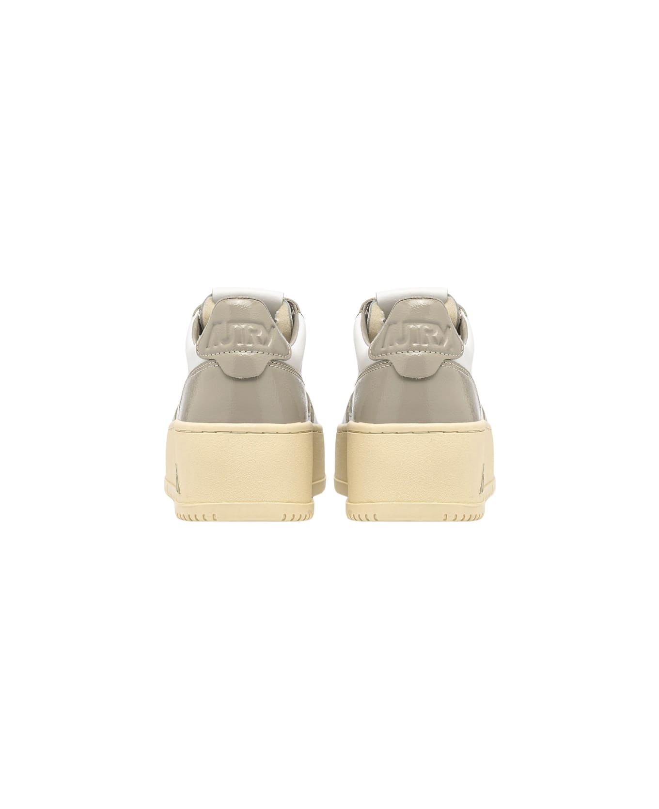 Autry Platform Low Lea Pat Wht Pltaupe - Wht Pltaupe