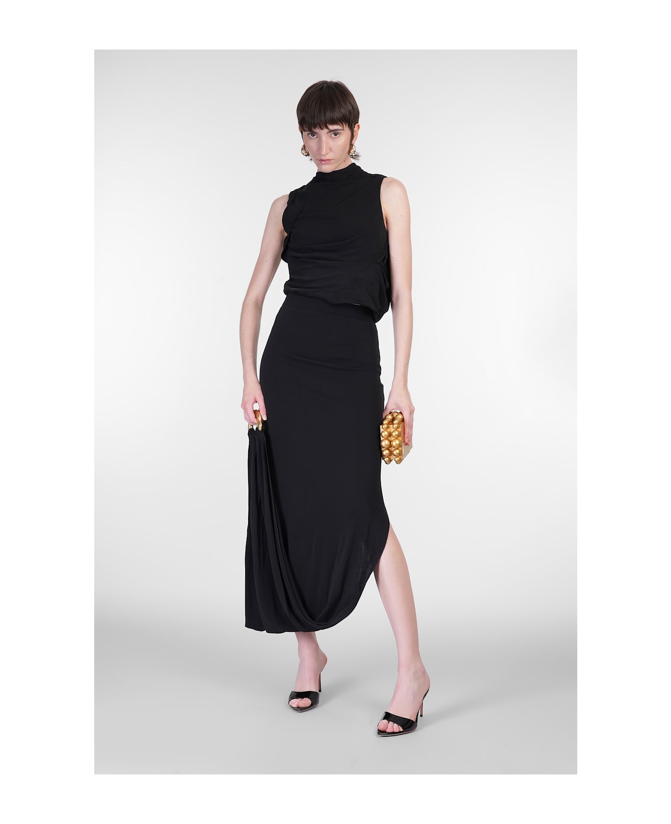 Cult Gaia Sola Skirt In Black Viscose | italist