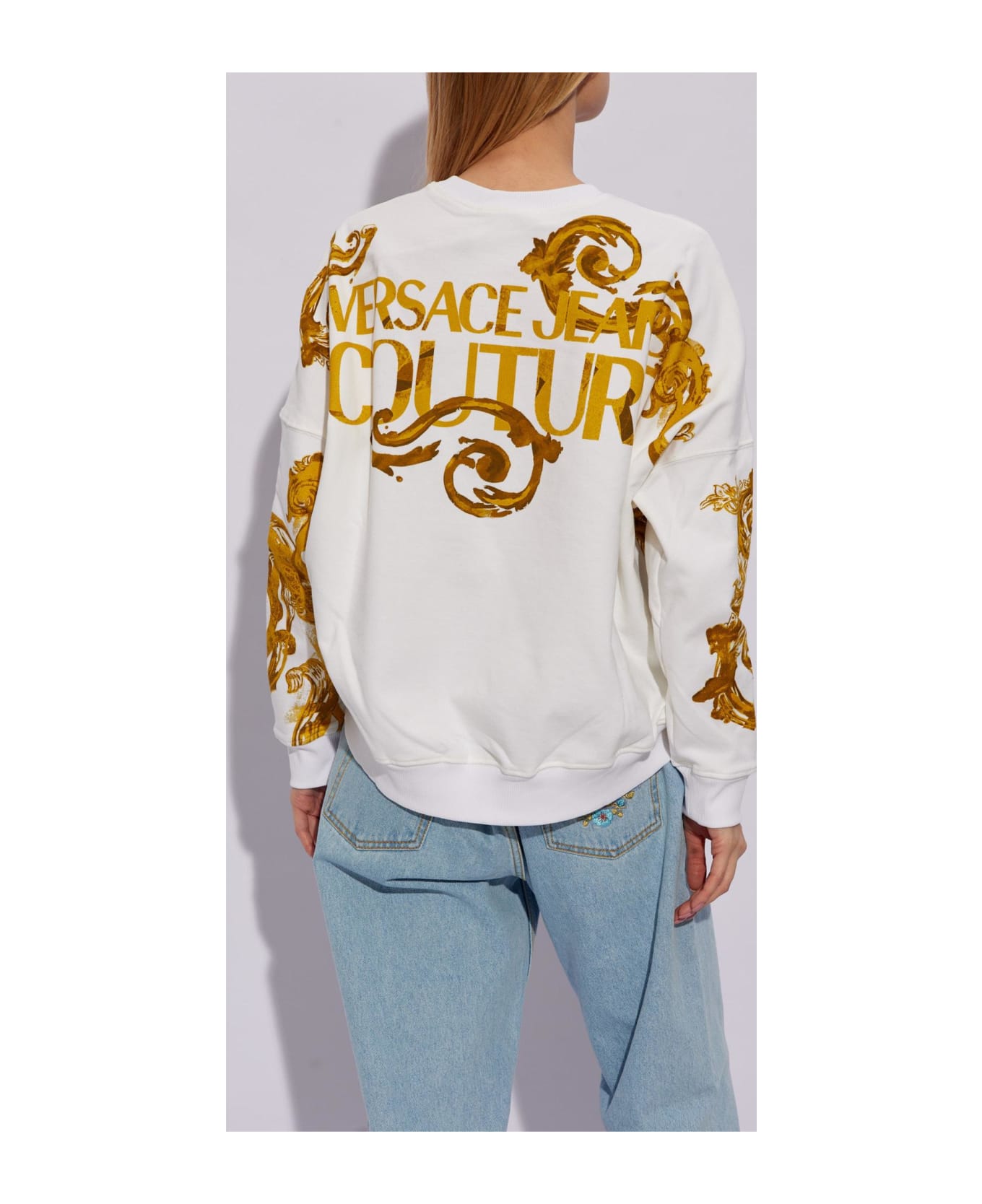 Versace Jeans Couture Printed Sweatshirt - White