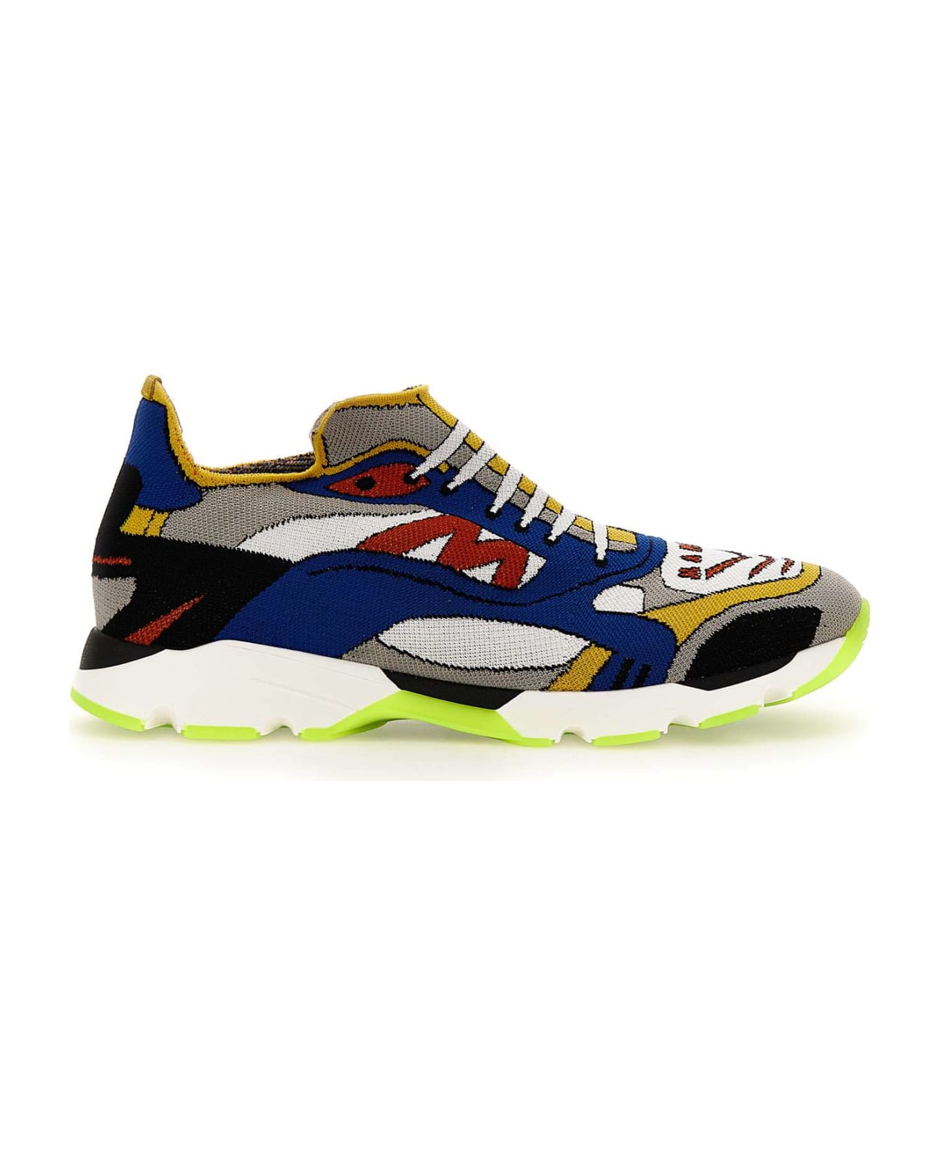 Marni 'snzu014701' Fabric Sneakers - Multicolor