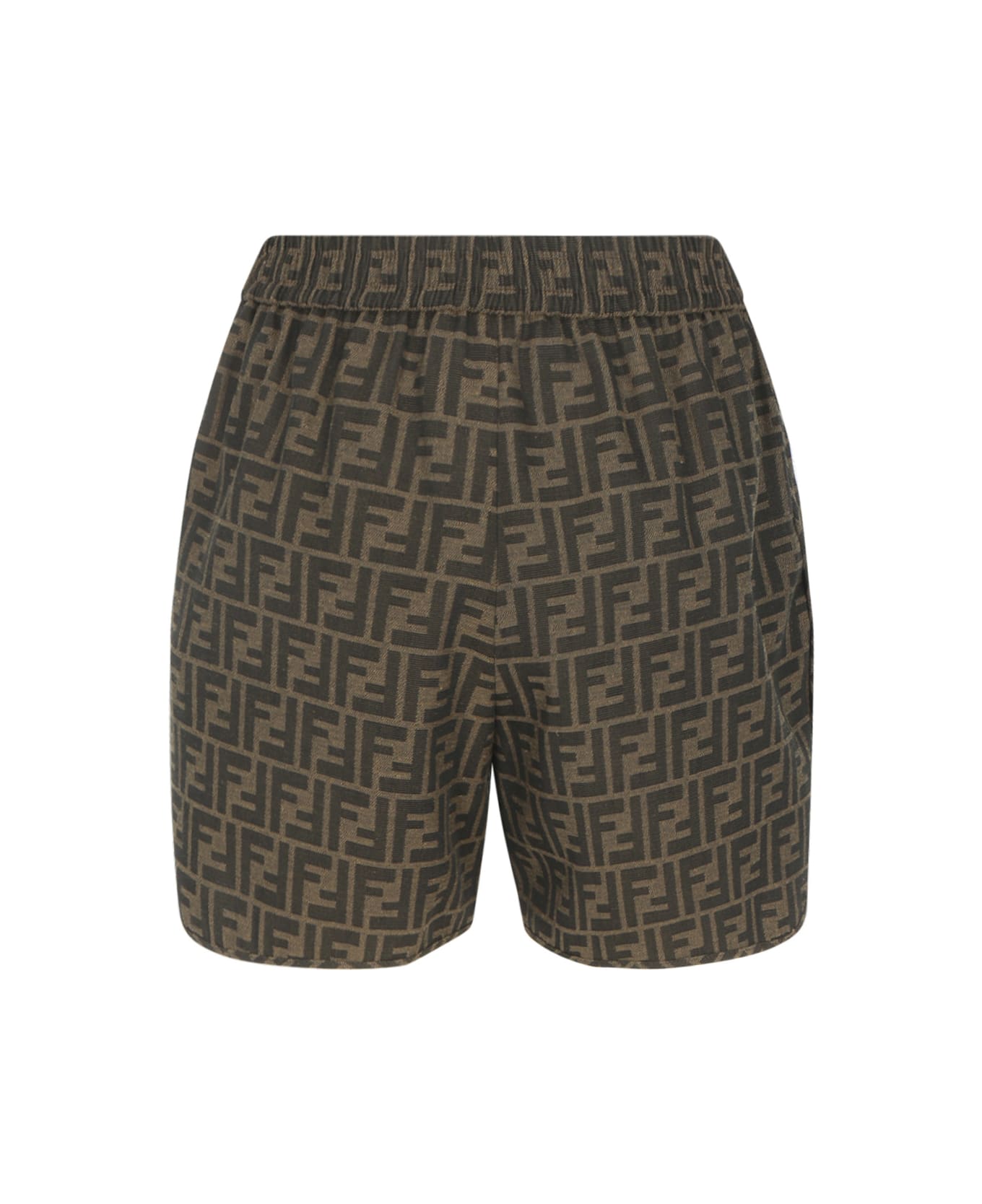 Fendi Ff Shorts - W Tobacco