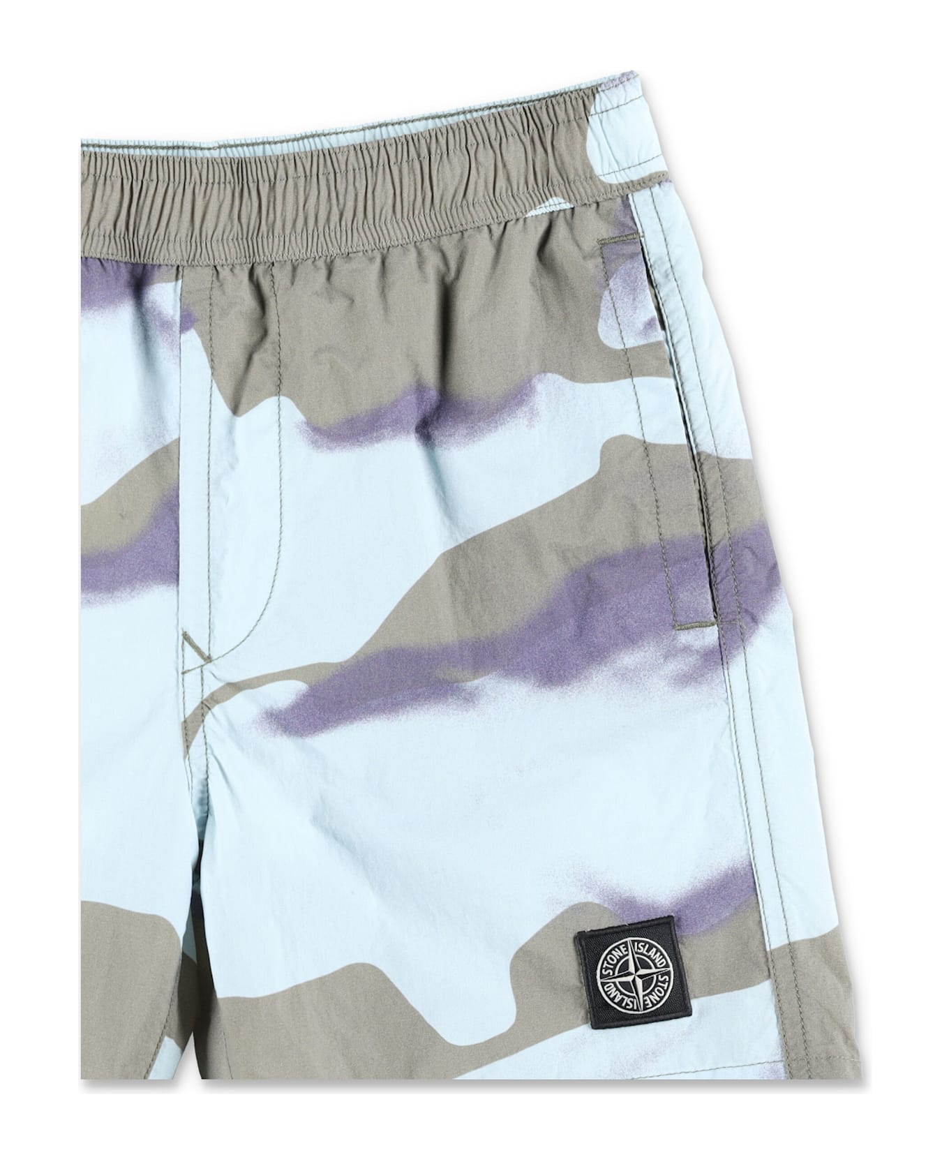 Stone Island Junior Kid - Camo Swim Trunks - CAMO