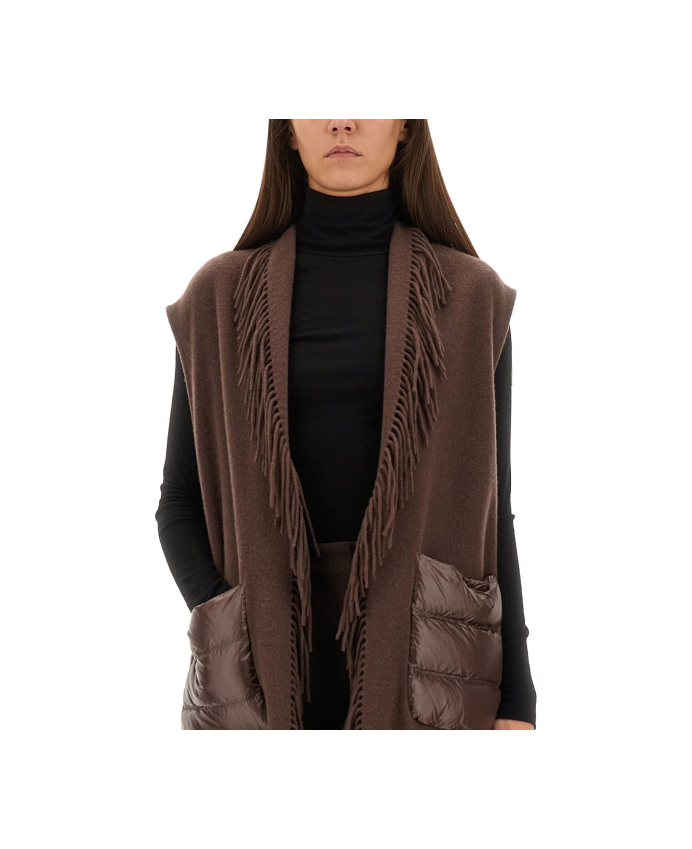 Herno Resort Sleeve Made Of Warmy And Ultralight Nylon - BROWN