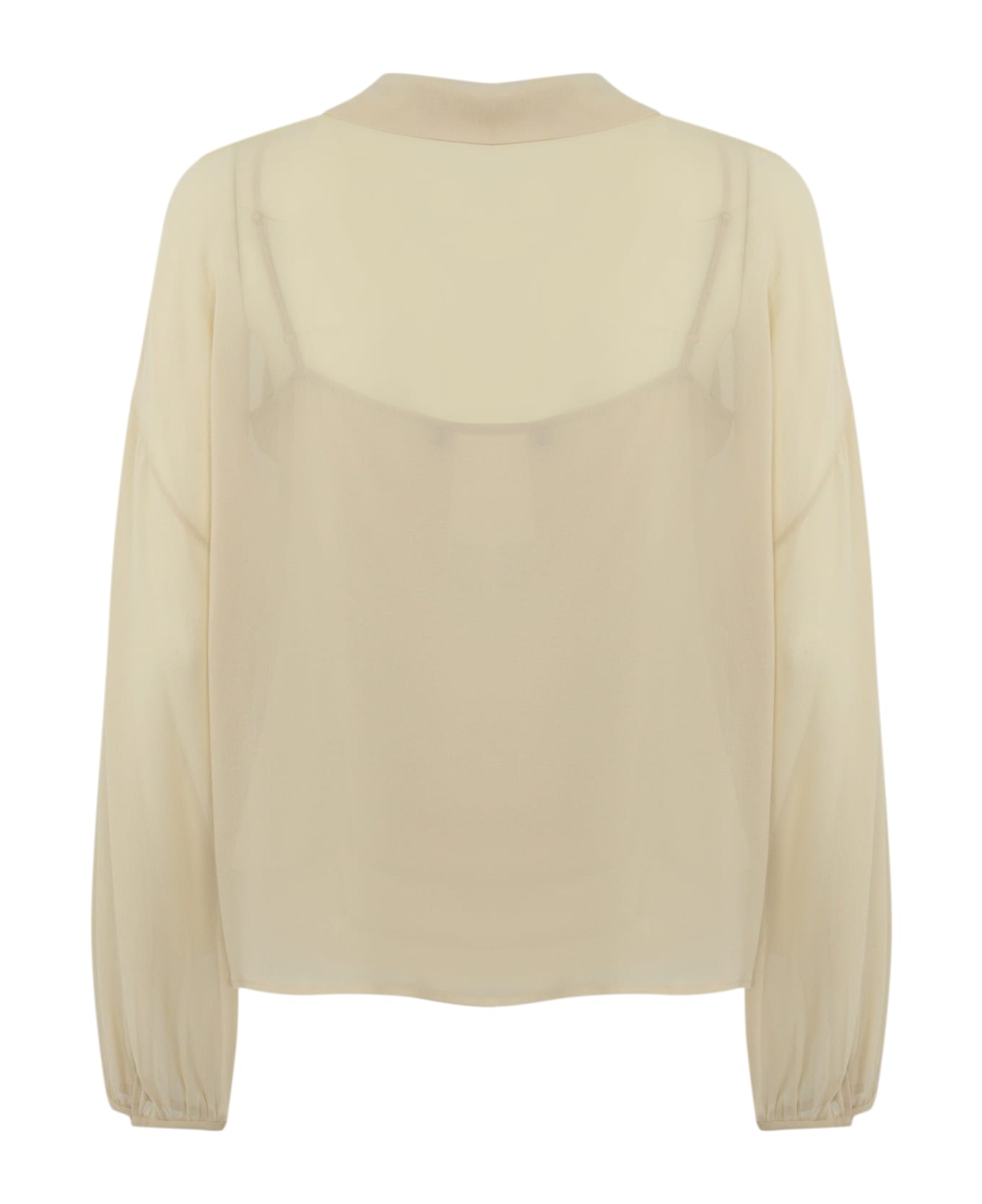 Max Mara Studio Valdai Oversized Blouse In Silk - Corda