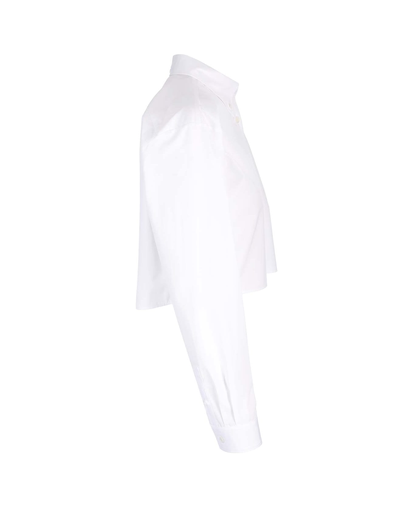 Givenchy '4g' Cropped Shirt - White