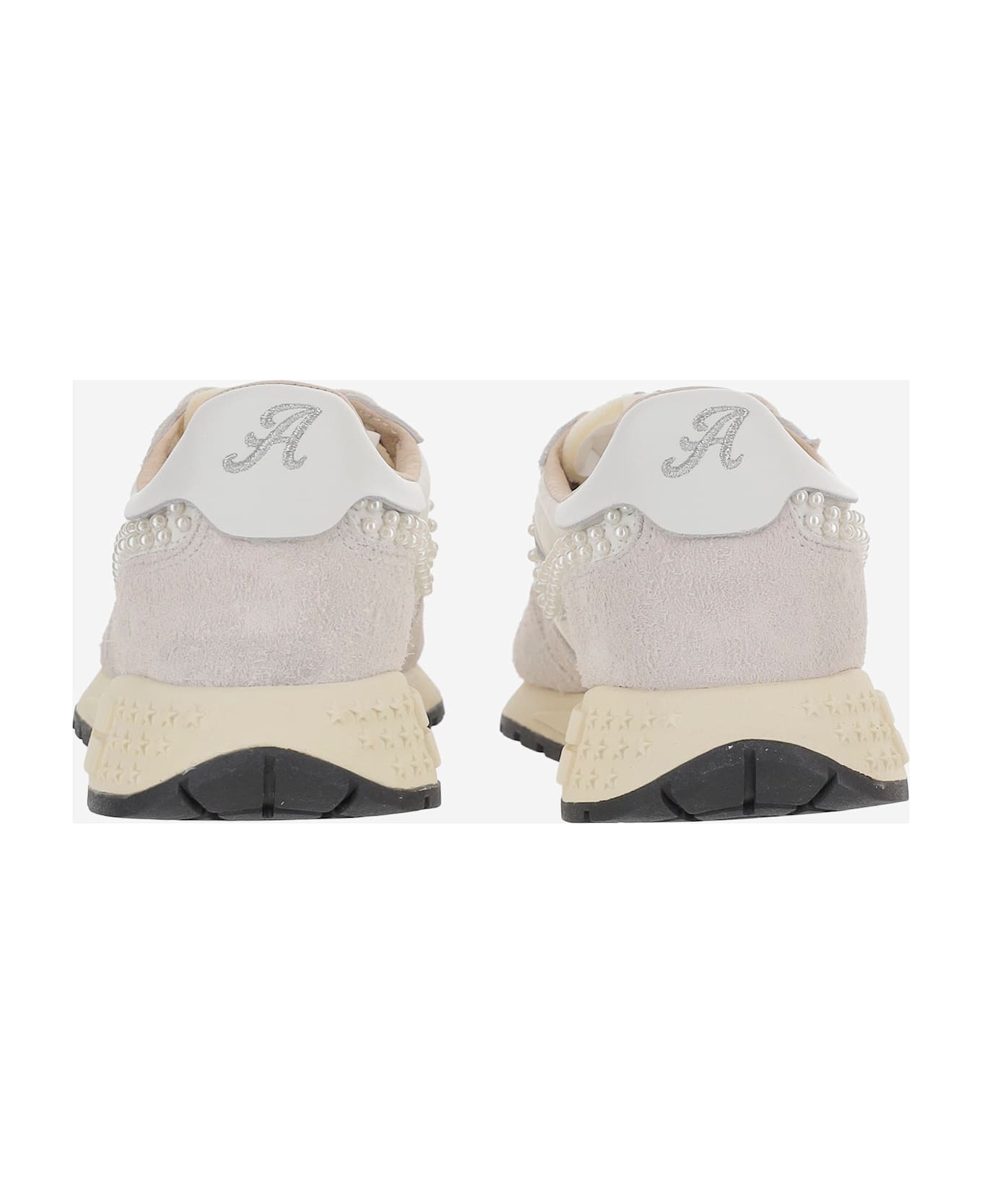 Autry Reelwind Low Nylon And Suede Sneakers - White