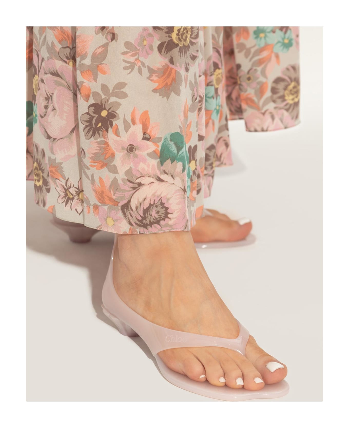 Chloé Heeled Sandals 
jelly
 - Powder