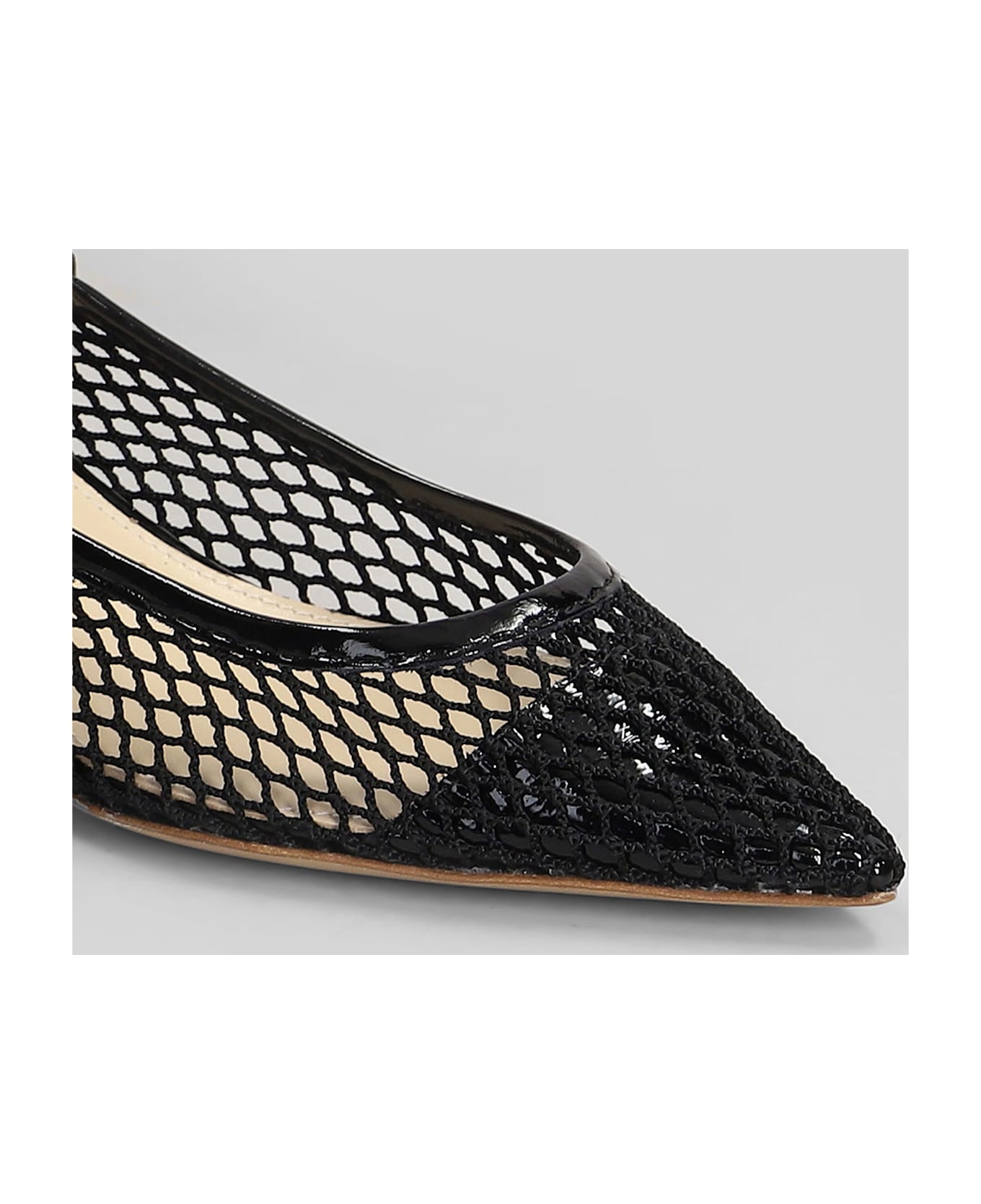 Fabio Rusconi Pumps In Black Leather And Fabric - black